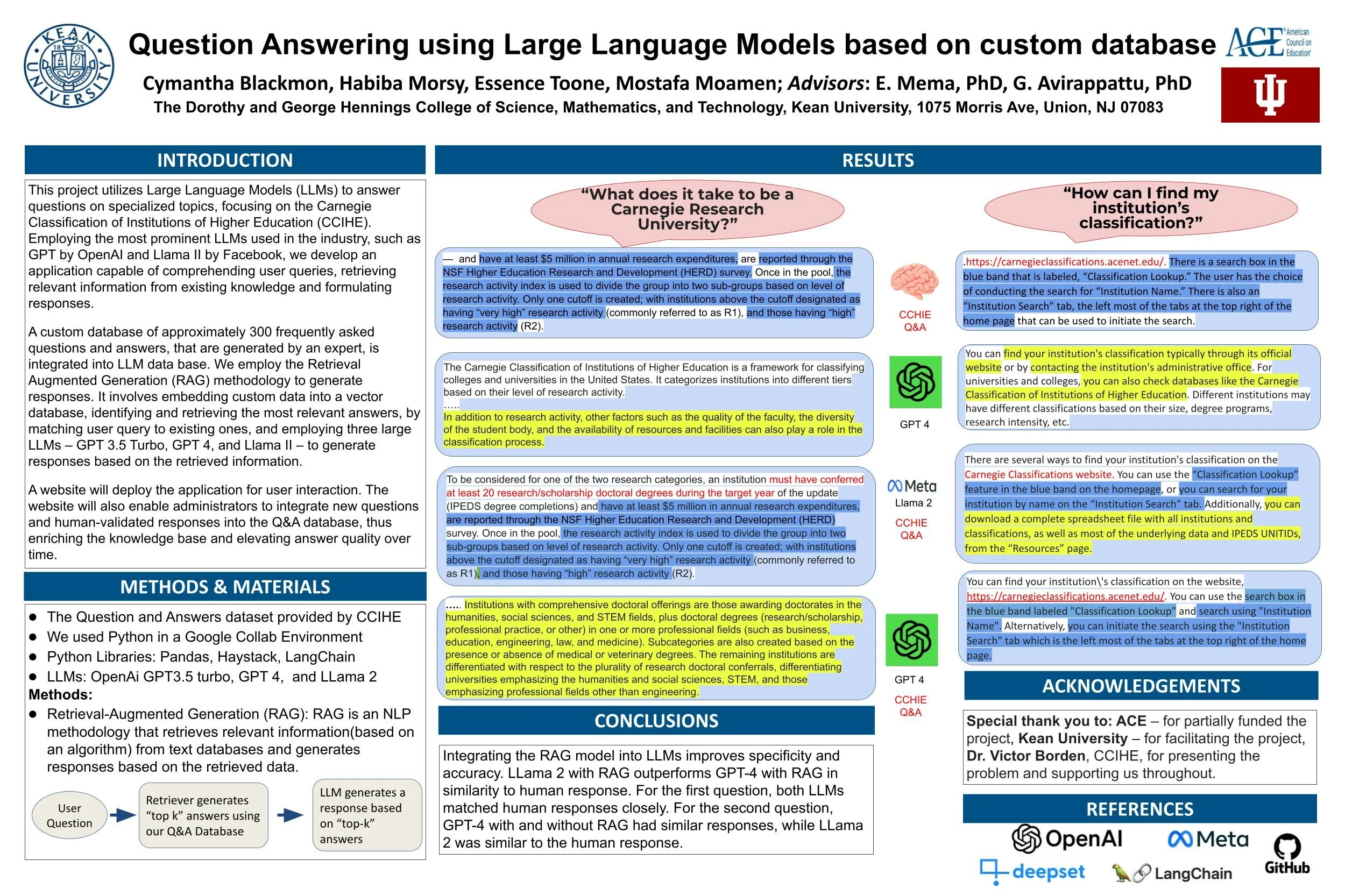 Question Answering Using Large Language Models Based on Custom Database ...