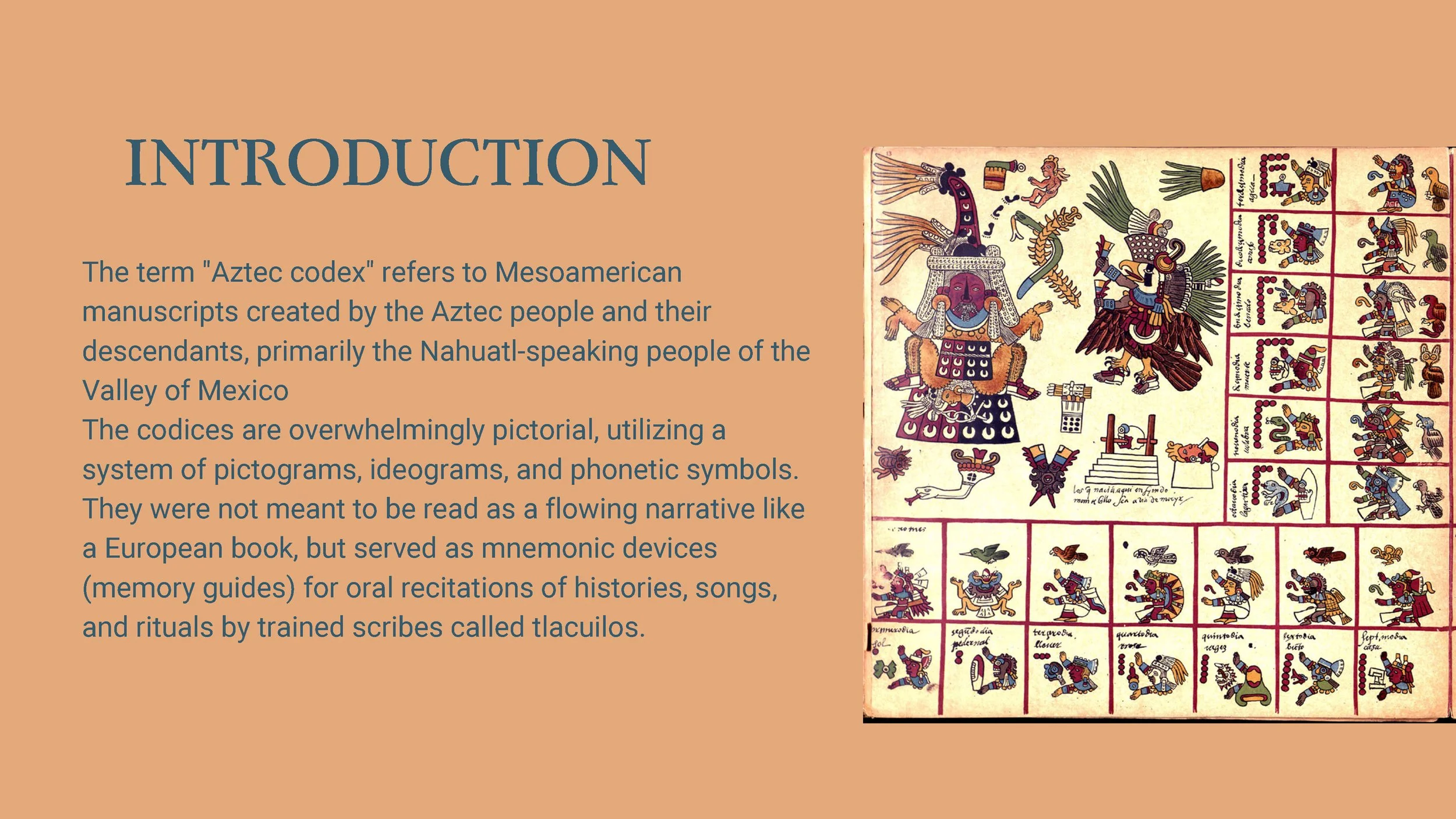 Aztec Trade Codex Aztec codex history — Kean University Research Days