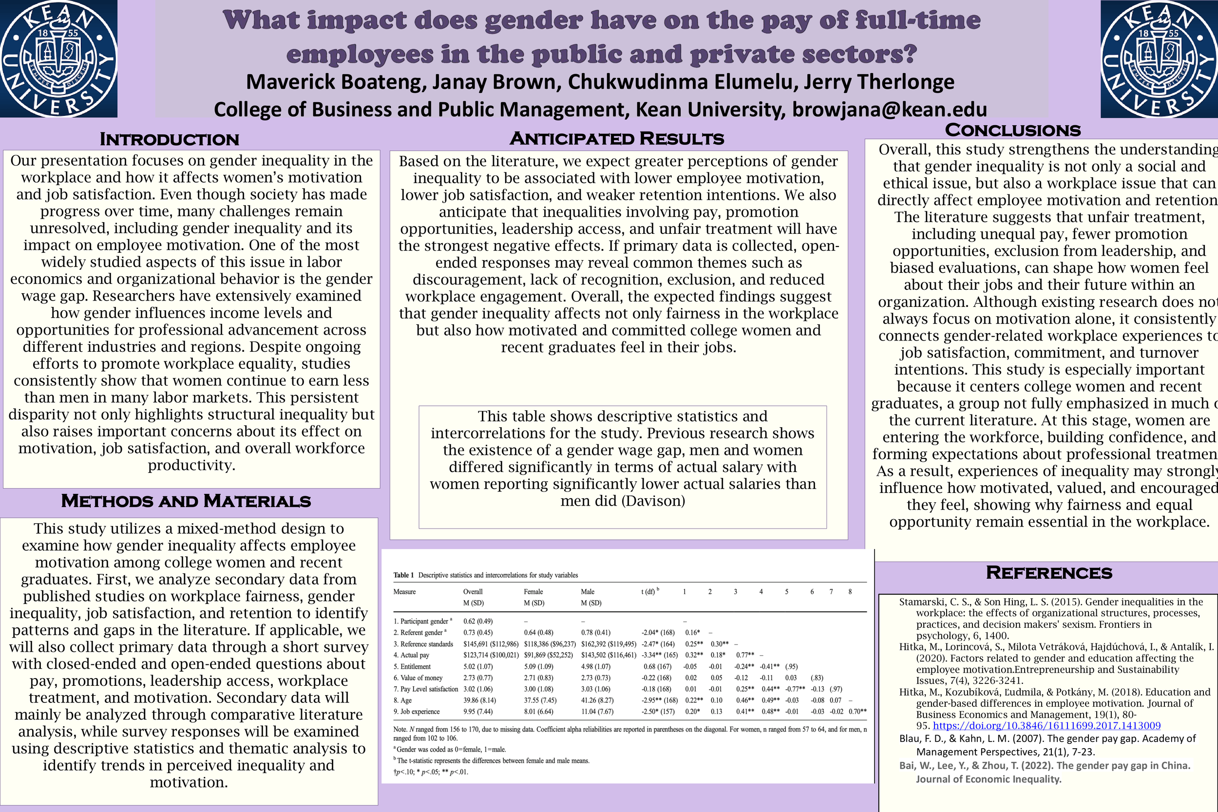 Janay Brown Poster Presentation