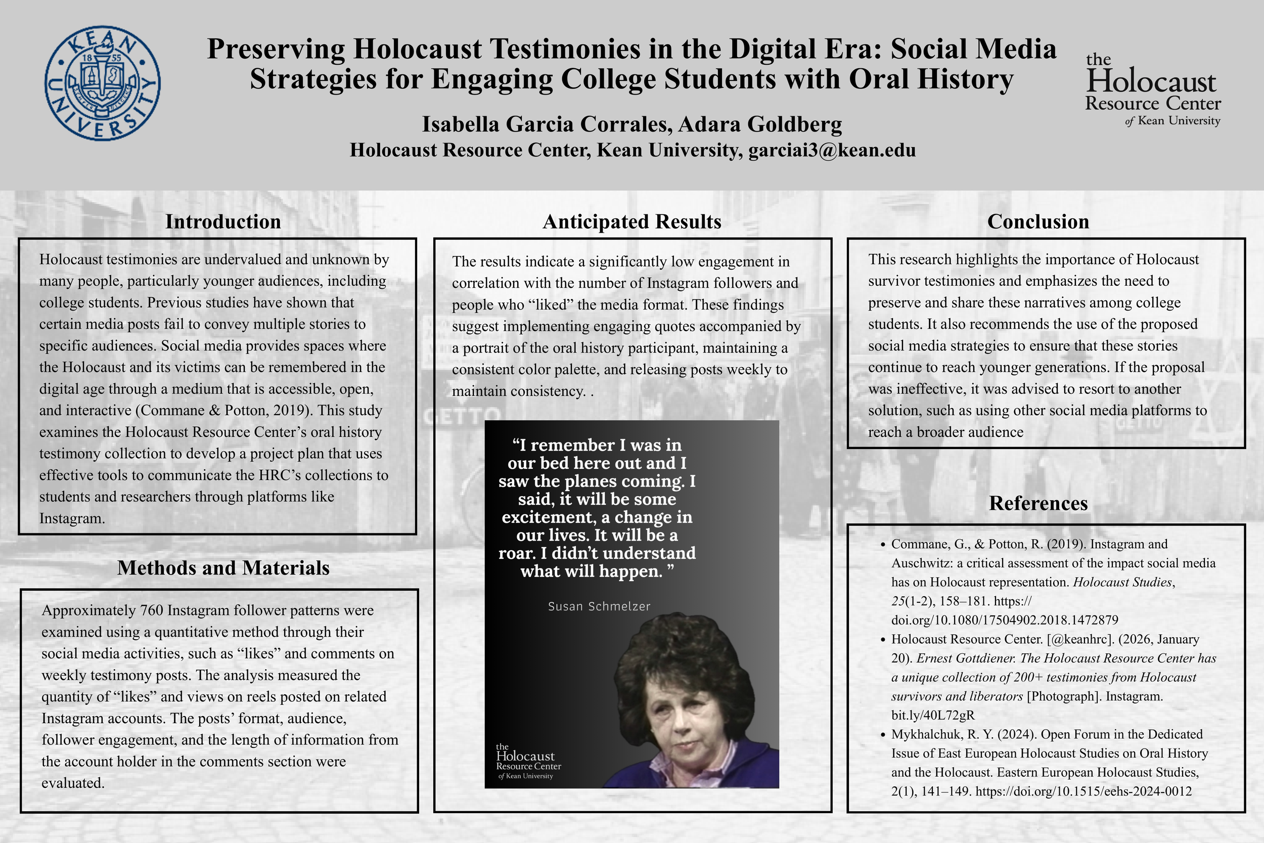 Isabella Garcia Corrales Poster Presentation