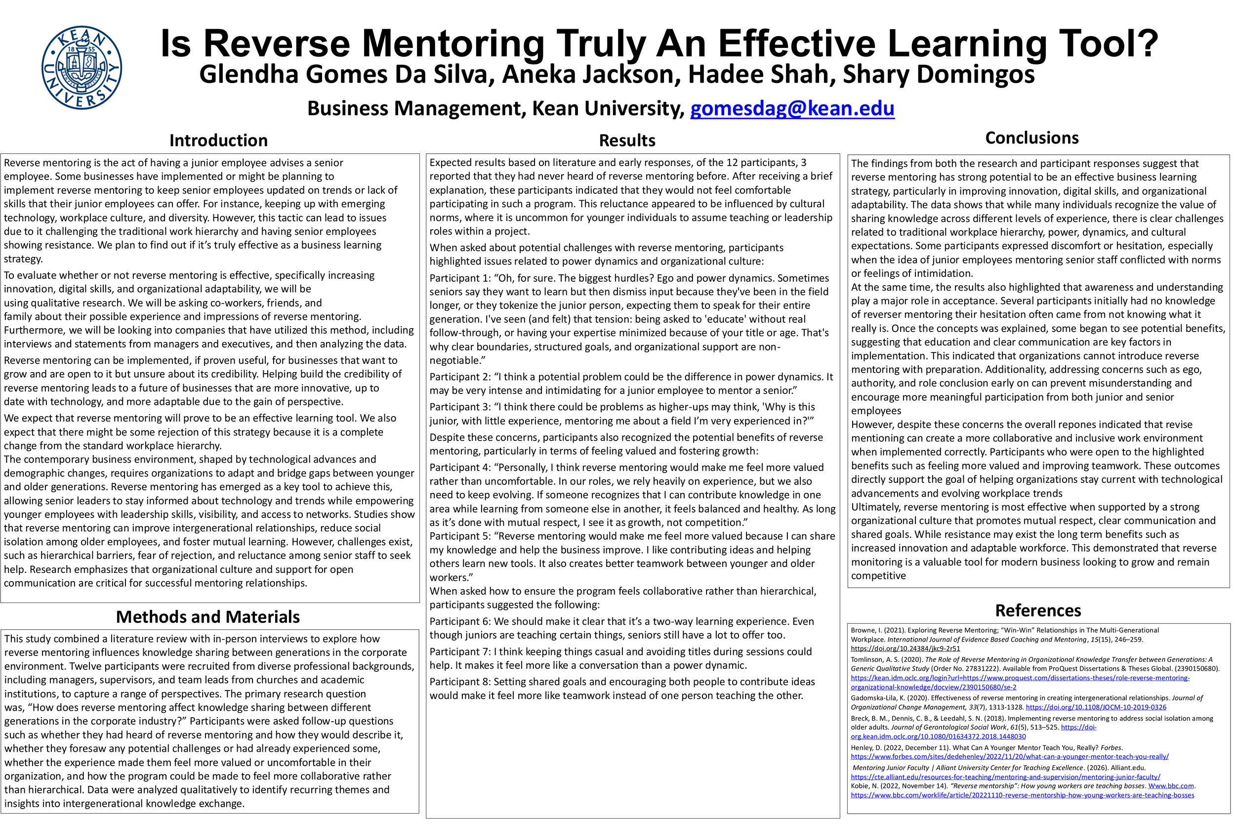 Glendha Gomes da Silva Poster Presentation