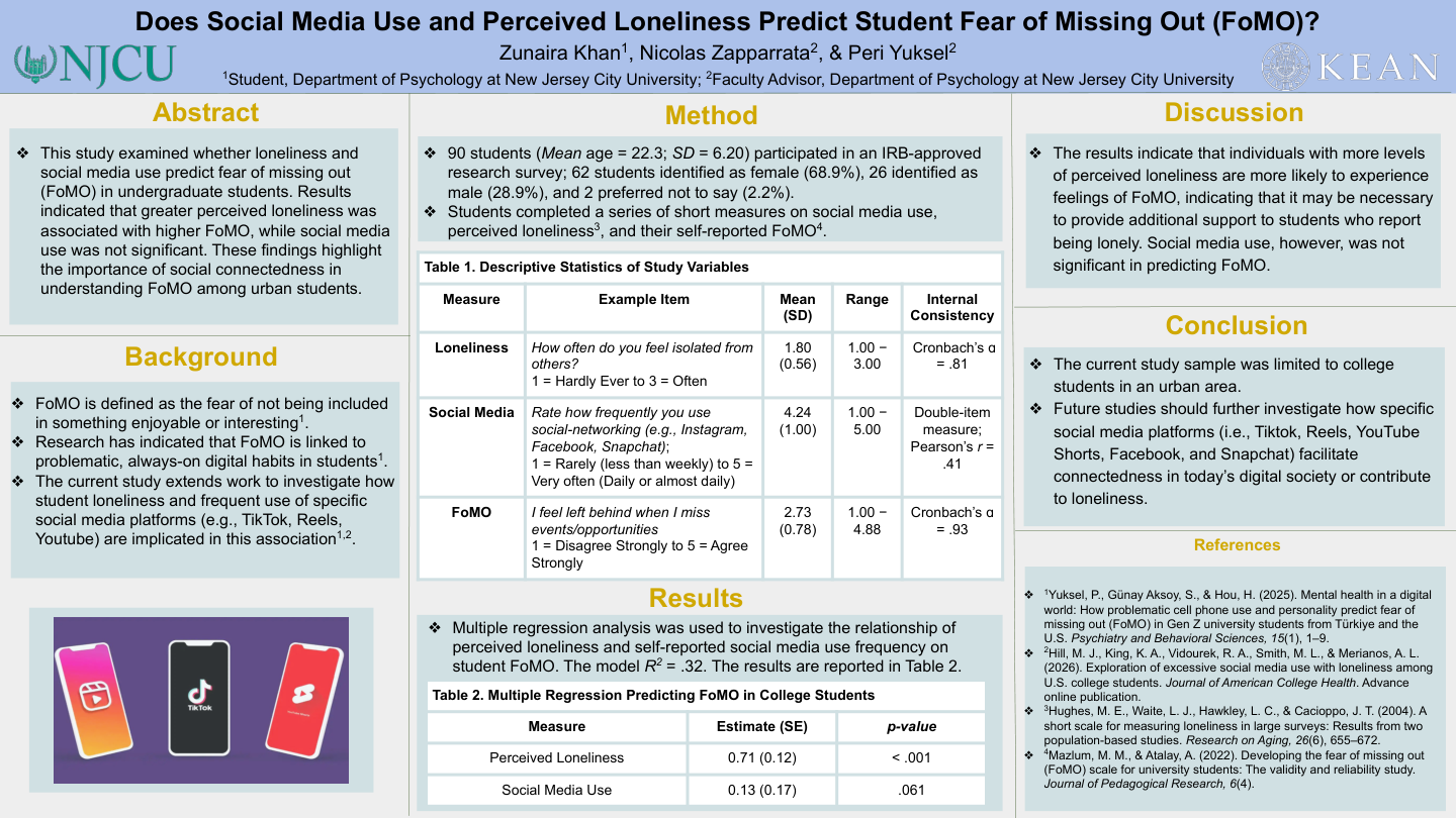 Zunaira Khan Poster Presentation
