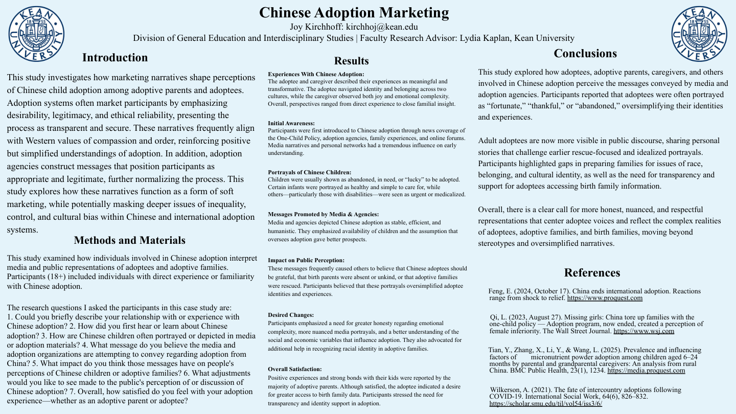 Joy Kirchhoff Poster Presentation