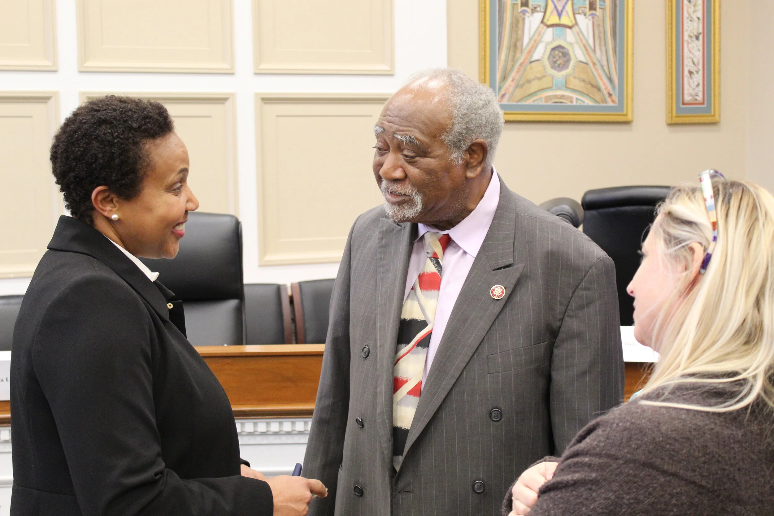 Marcia with Rep Danny Davis.JPG