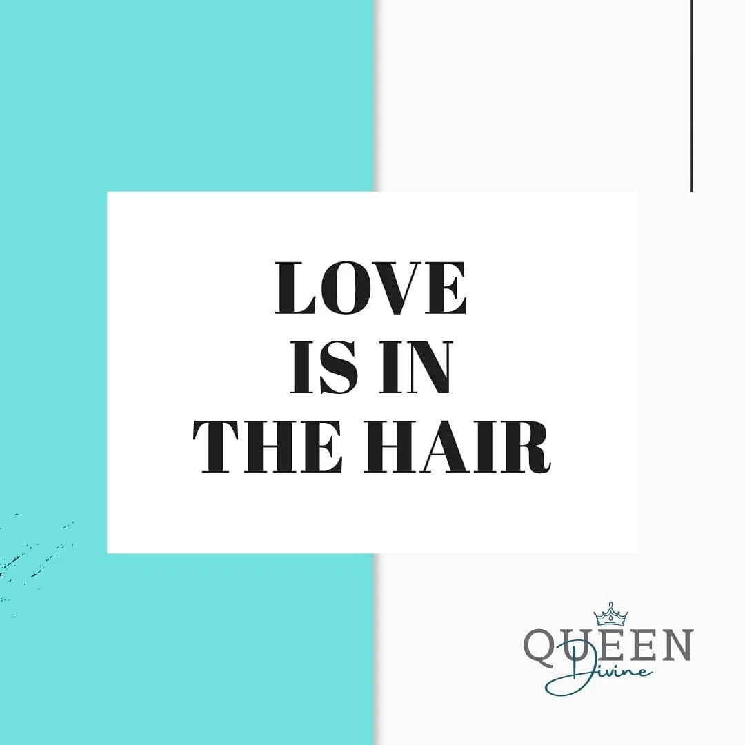 Happy Friday Eve! We feel the love, don't you? #queendivine #haircare #beyoubebeautiful #almostfriday #loveyourhair