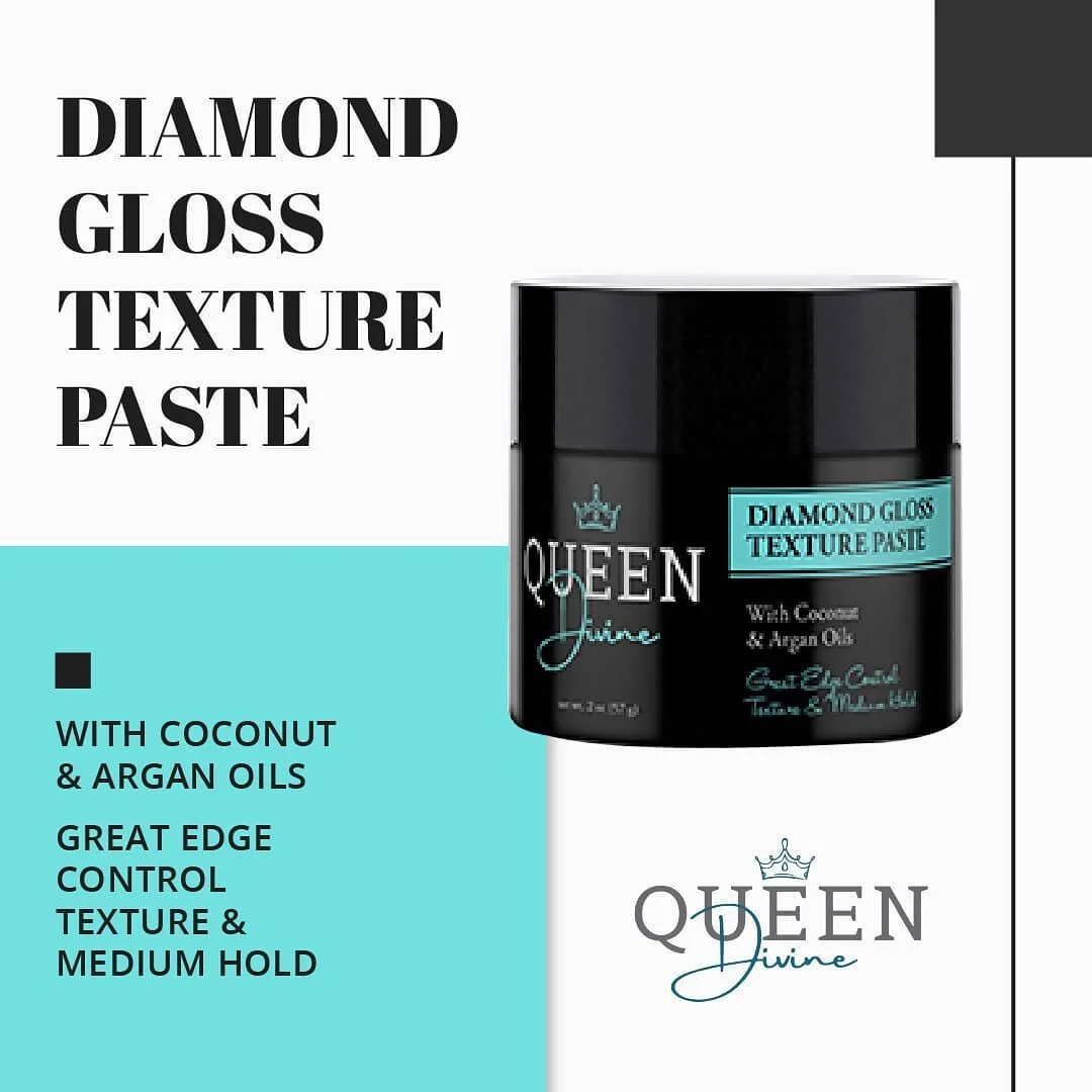 Not flaky and not sticky just a lot of hold!  #fitforaqueen #queendivine #haircare #diamondgloss #edgecontrol