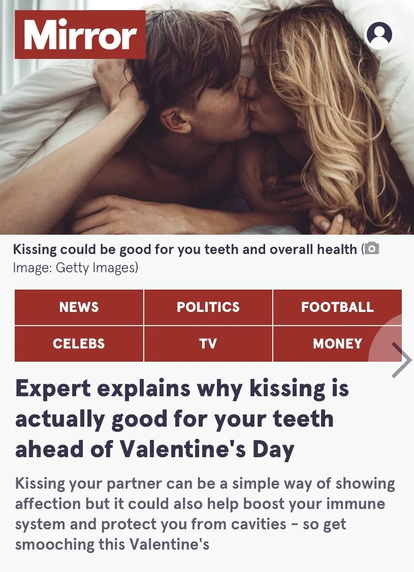 kissing and your teeth