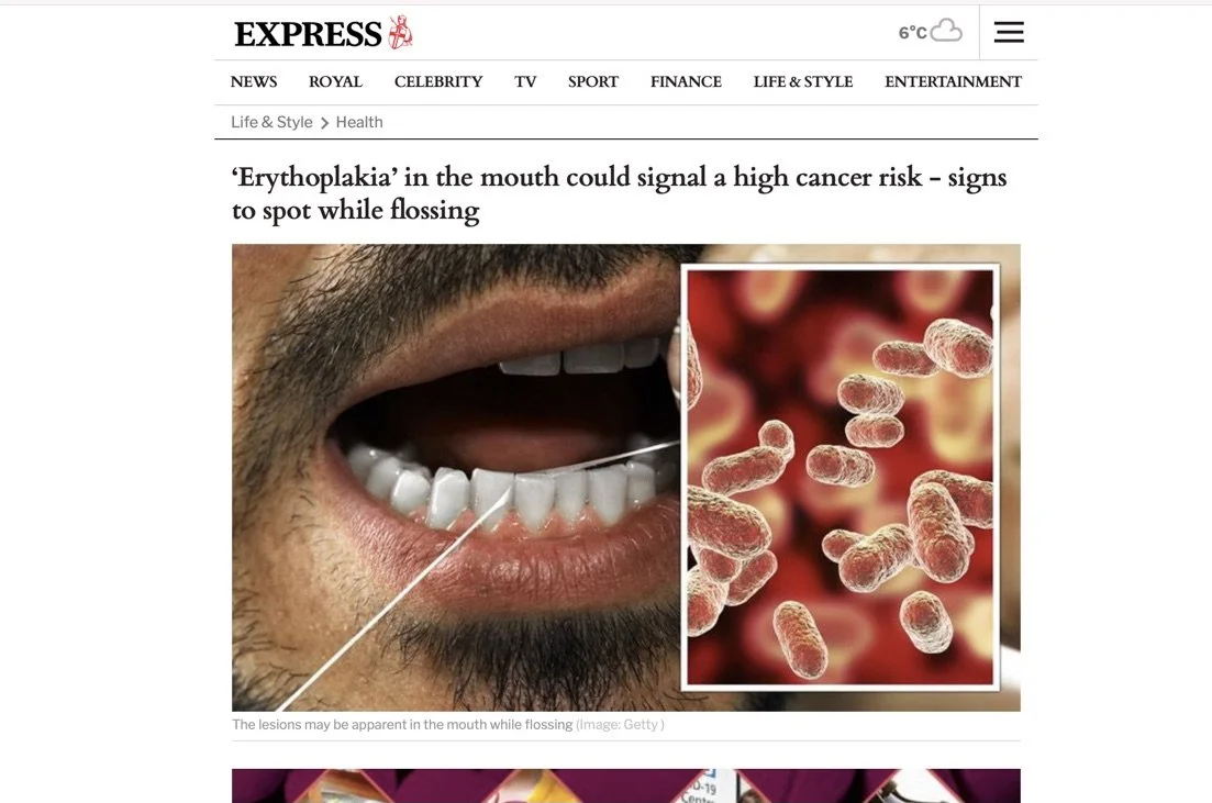 Erythroplakia and Oral Cancer