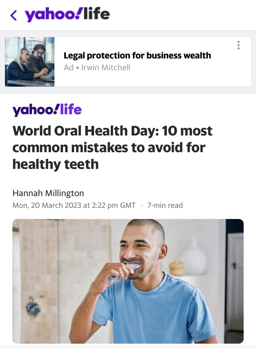 yahoo 10 common dental mistakes