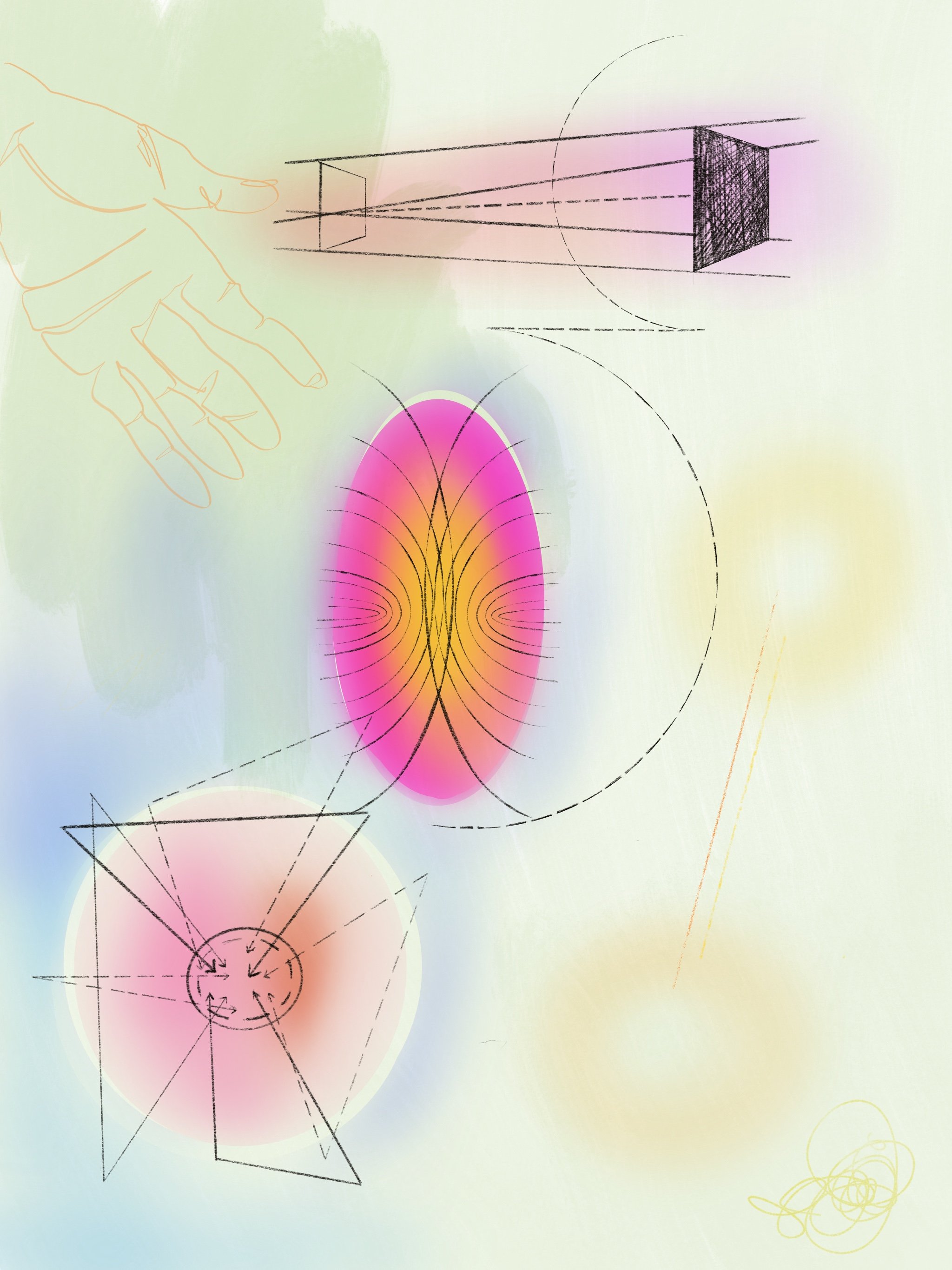 Abstract mood doodles- Procreate