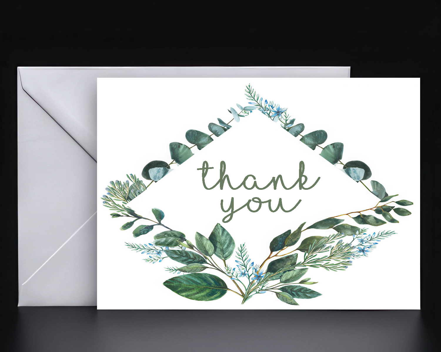 Eucalyptus Inspired Thank You Card