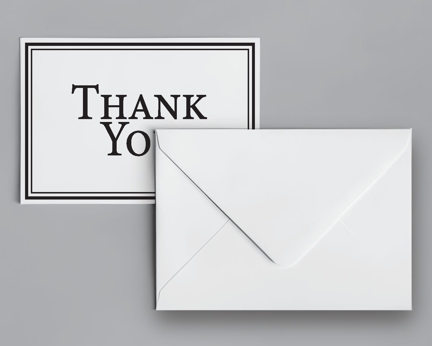 Classic Thank You Card with Border