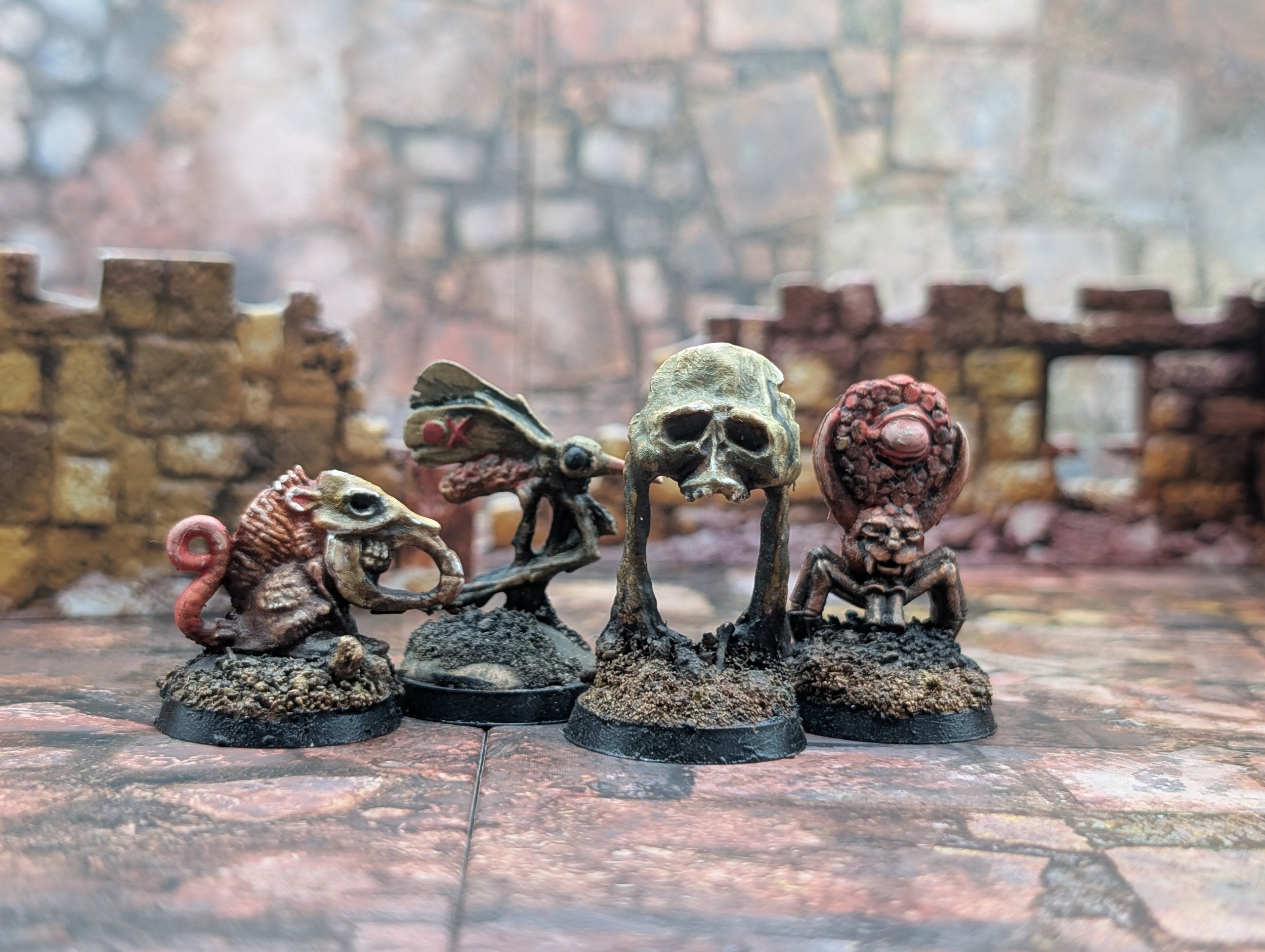 Pest Pack: Sun Rot Monster Pack, Set of Four Metal Miniatures (28mm)