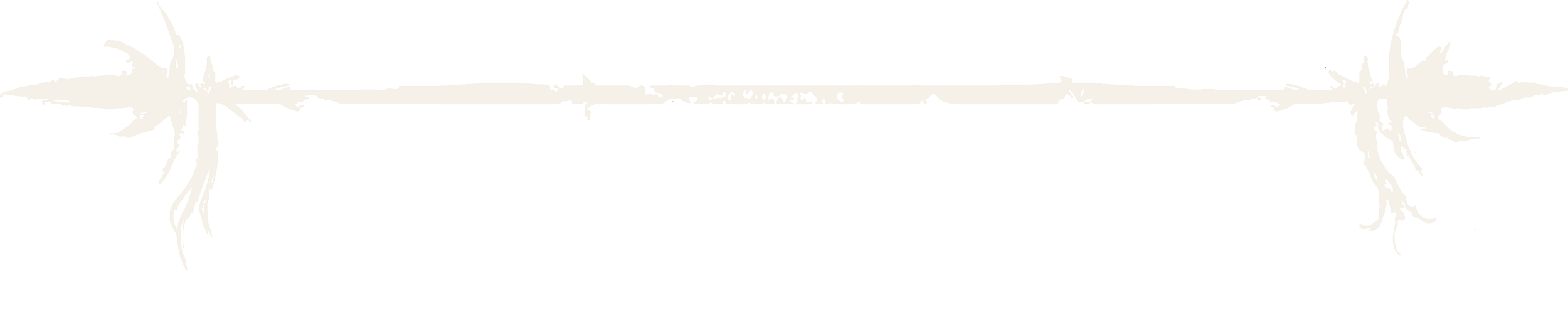 White barbed wire illustration with sharp points and barbs on a black background.
