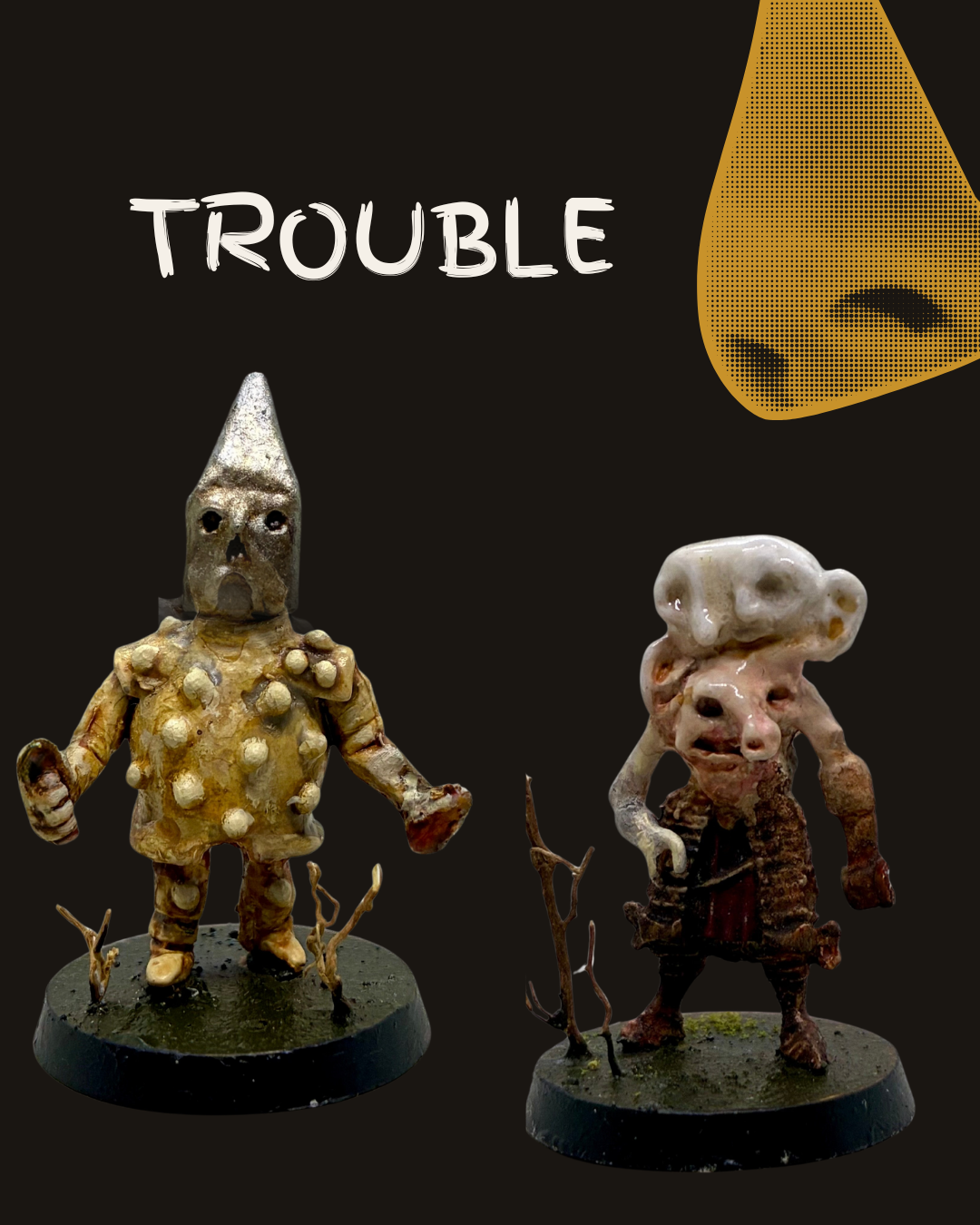 MOLDMOLDMOLD: Trouble Metal Monster Set (28mm, Unpainted)