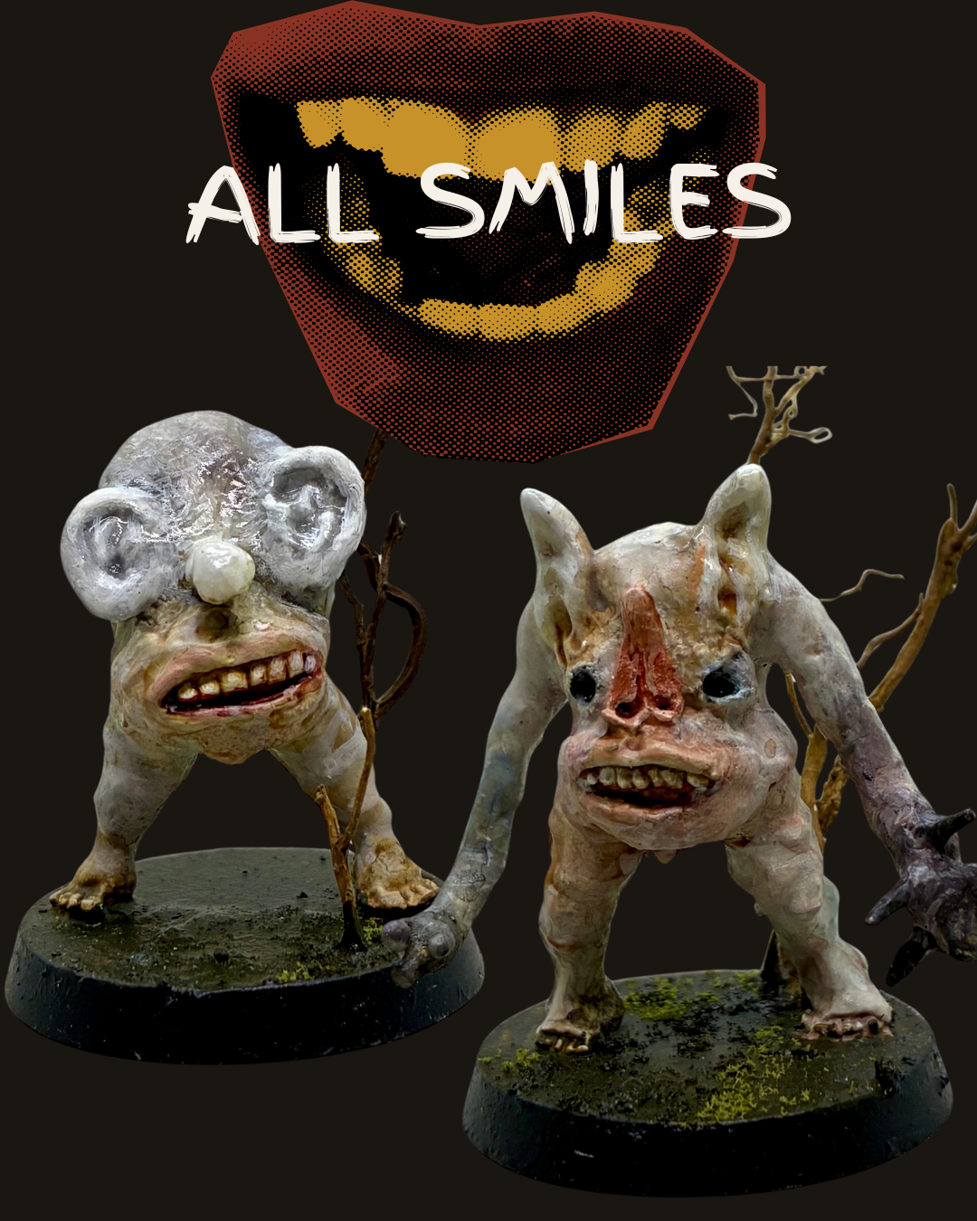 MOLDMOLDMOLD: All Smiles Metal Monster Set (28mm, Unpainted)