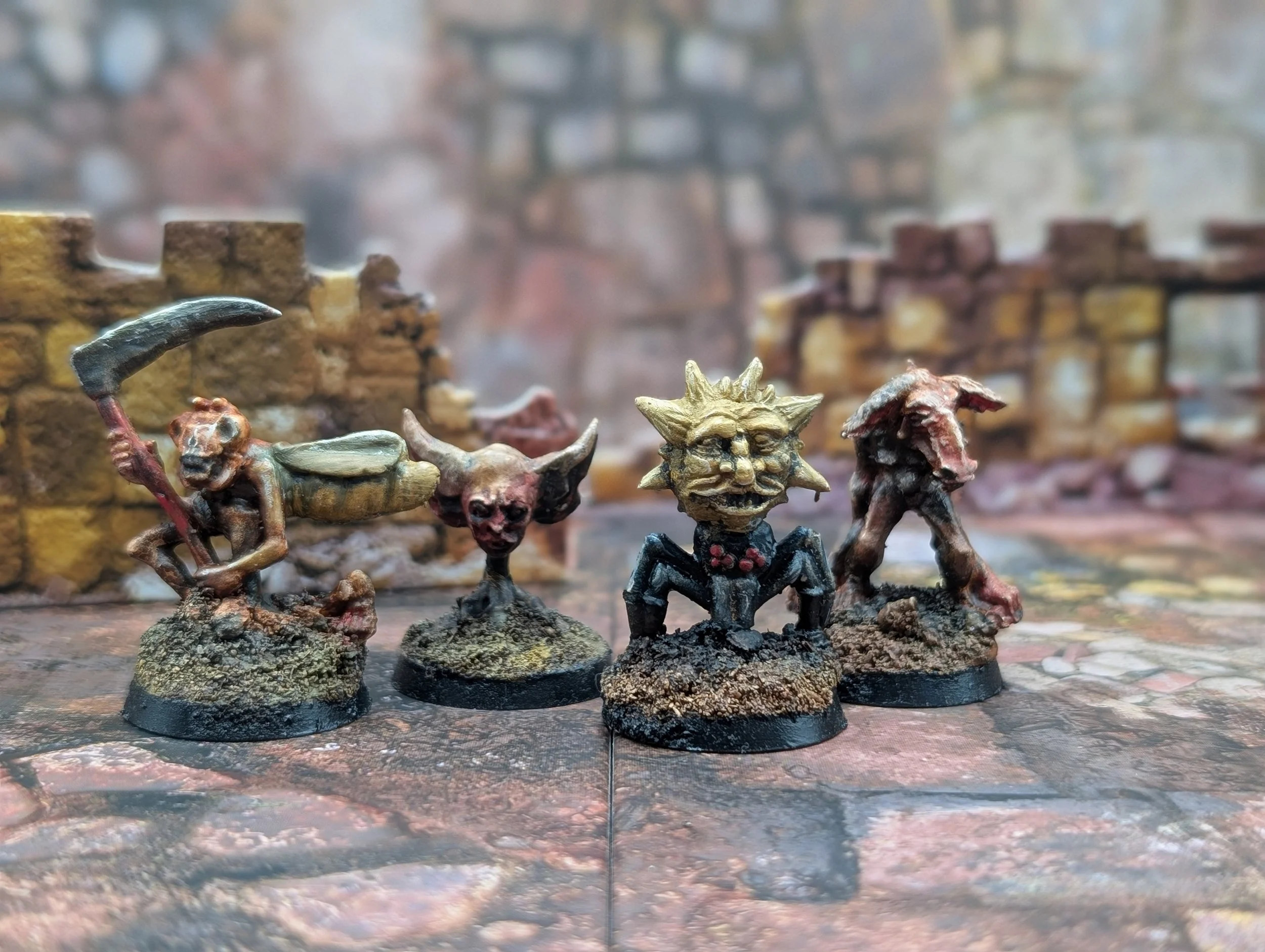 Kill Chain: Sun Rot Monster Pack, Set of Four Metal Miniatures (28mm)