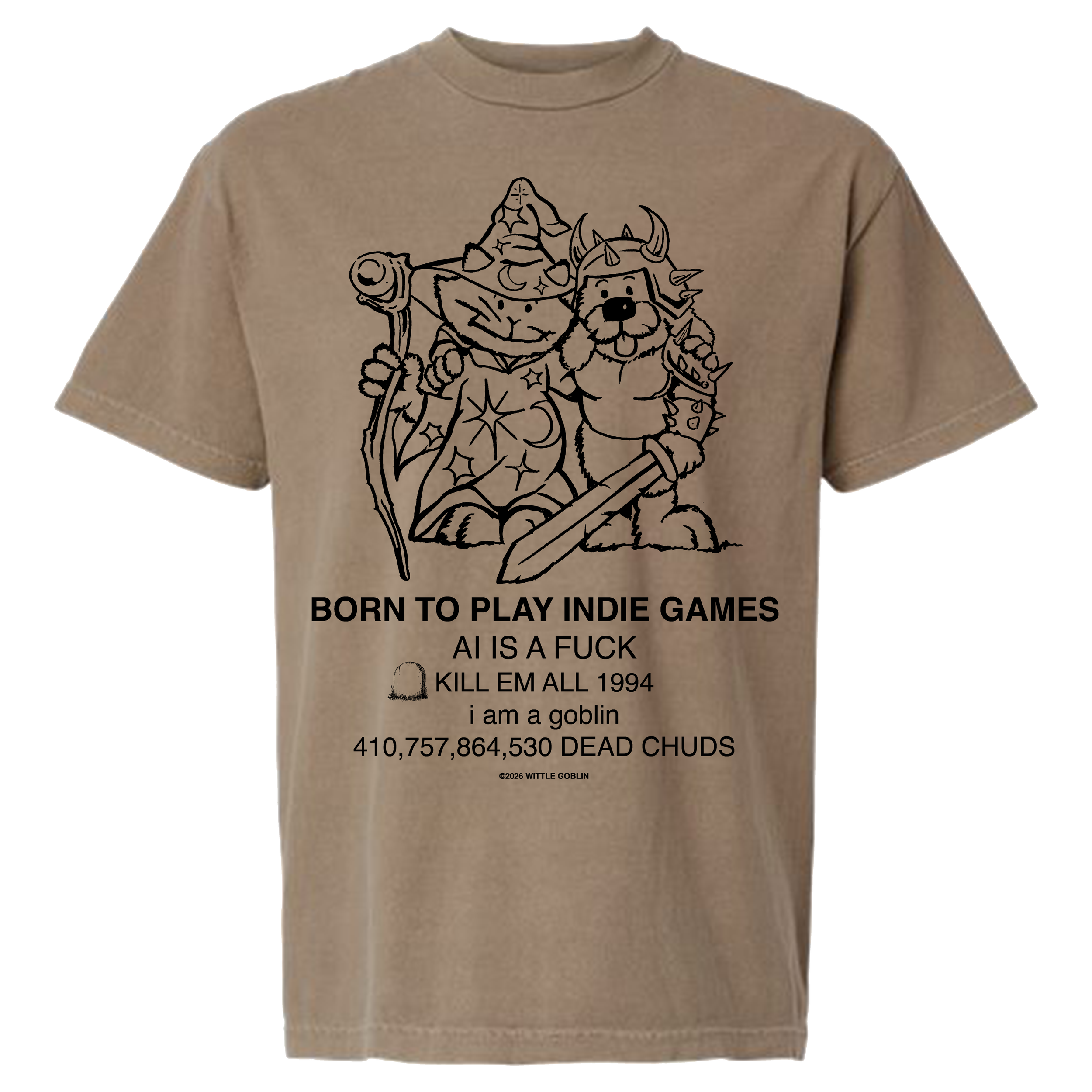 LIMITED PRE-ORDER: Witty Volkova: Born to Play Indie Games  - Sleeved T