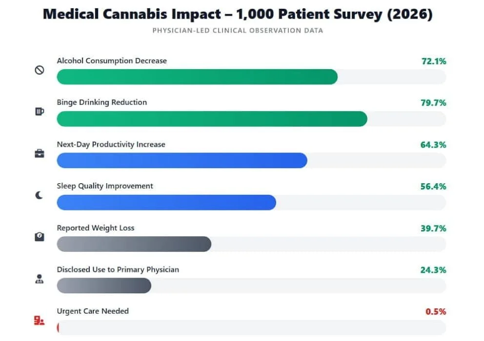 Cannabis vs. Alcohol: A 2026 Physician Survey of 1,000 Patients