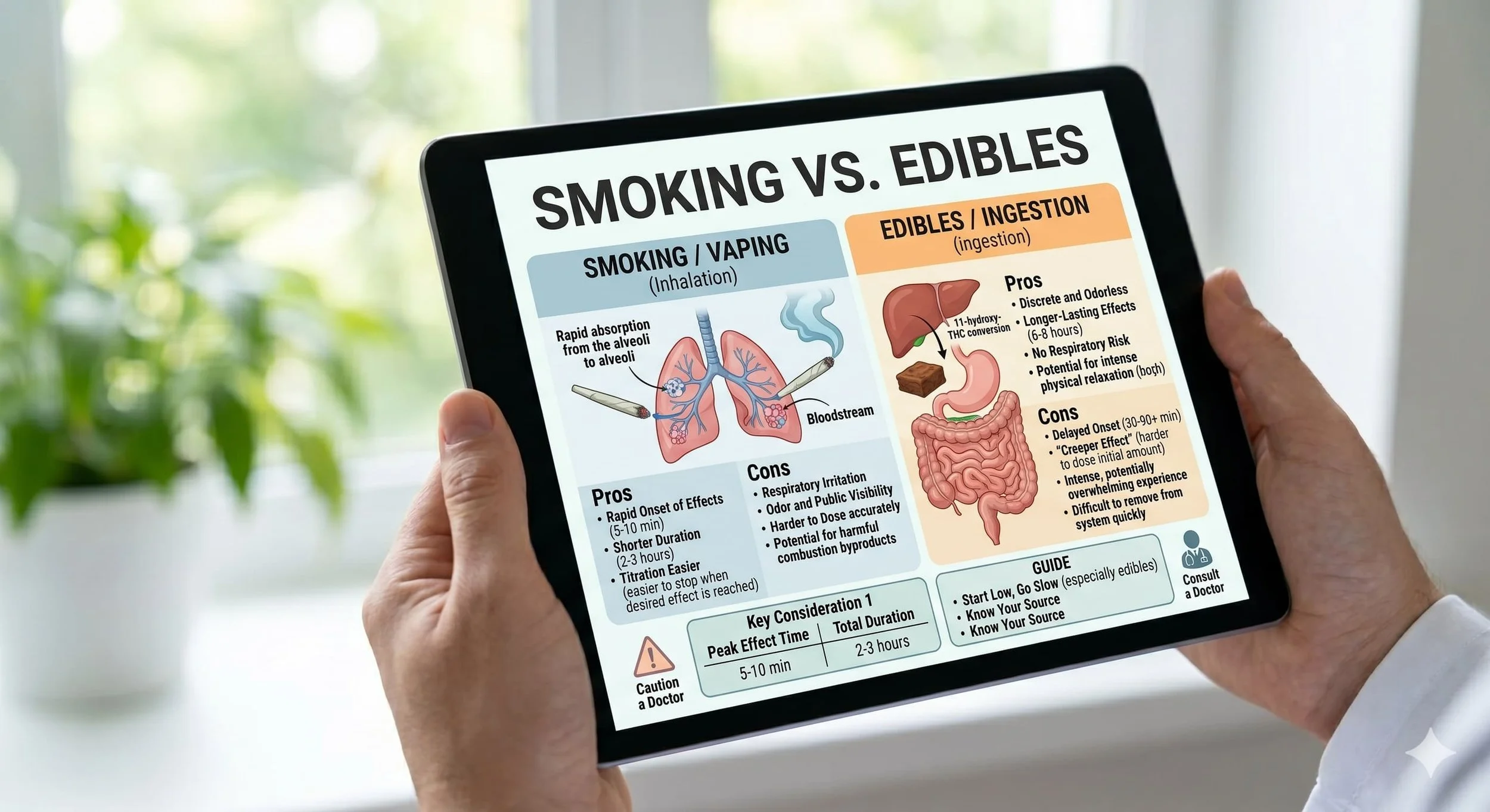 Smoking vs Edibles: Health Effects, Pros, Cons, and Key Differences