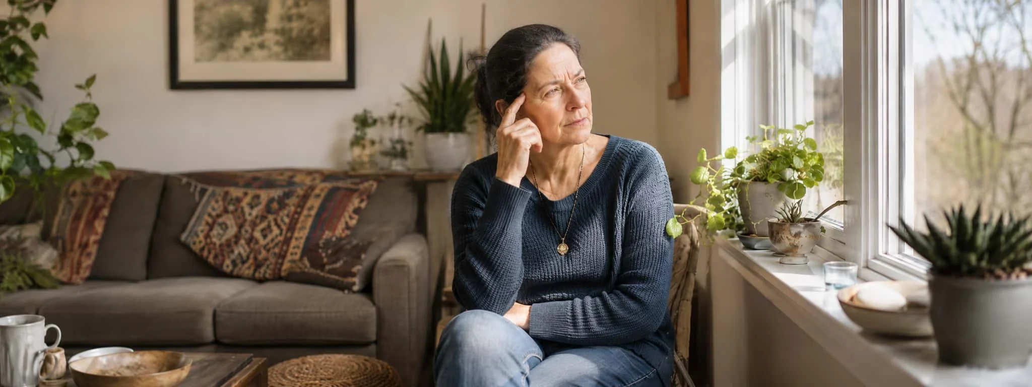 Woman with multiple sclerosis resting at home - exploring medical marijuana options in Virginia