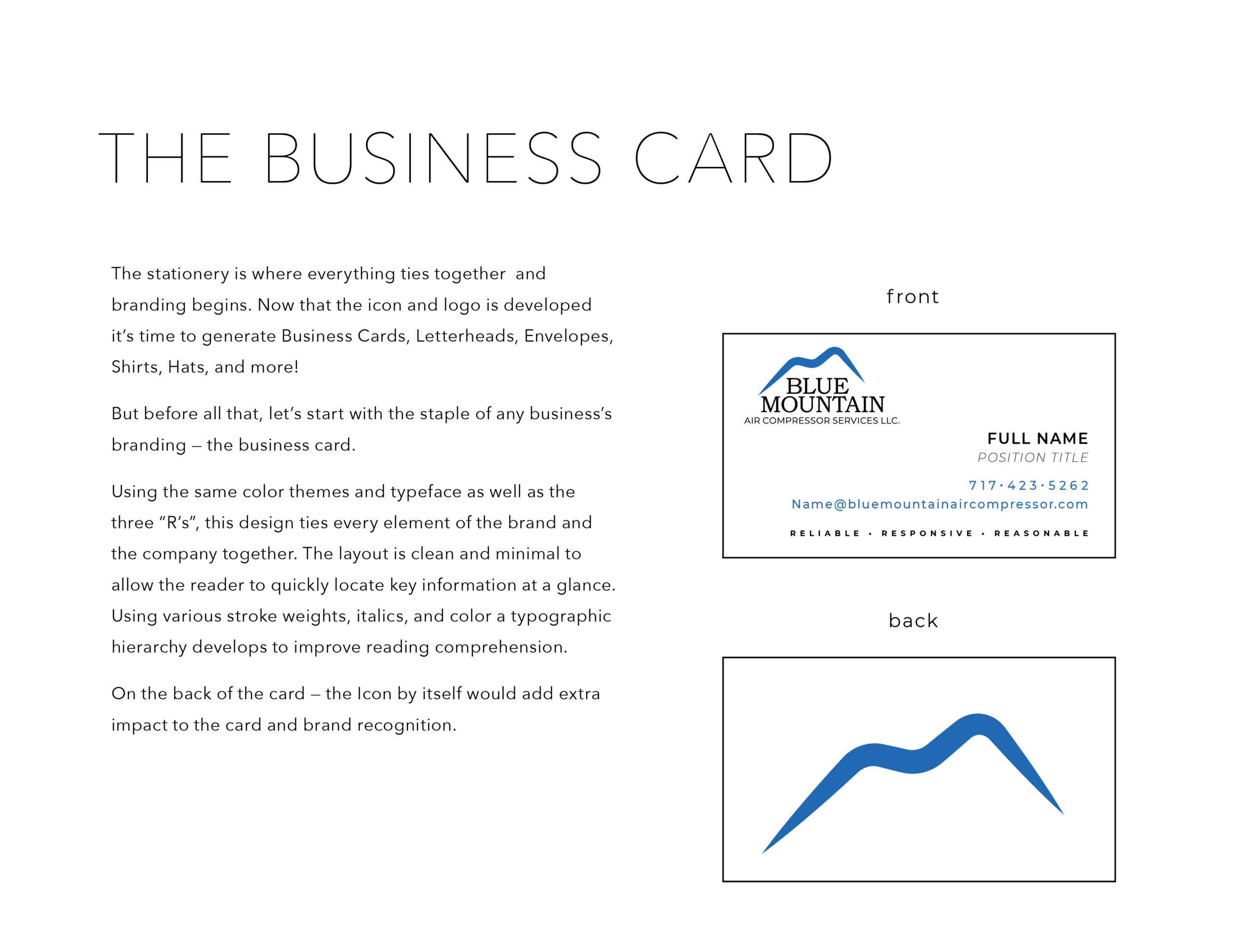 Demonstration of new logo in use