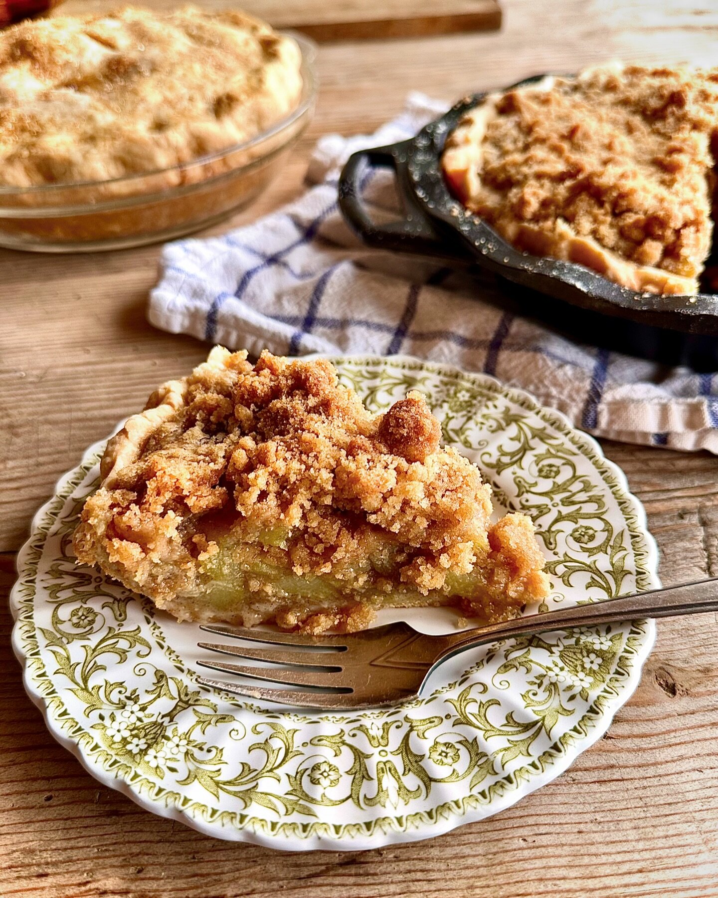 Even round Pie are Squared. 

My Mock Apple Pie is pure Appalachian American, and one of my favorites. This one is done 2 ways! One traditional double crust and one with a crumb topping. 

Celebrate twice as much! Happy Pi (Pie) Day! 

Mock Apple Pie
