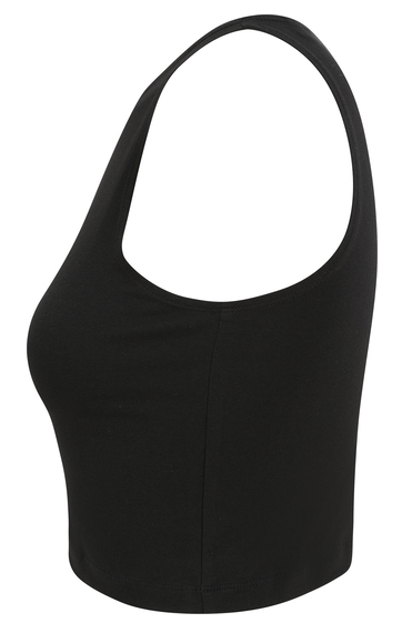 Shirt Damen Cropped Tanktop SF106 schwarz seitlich..png