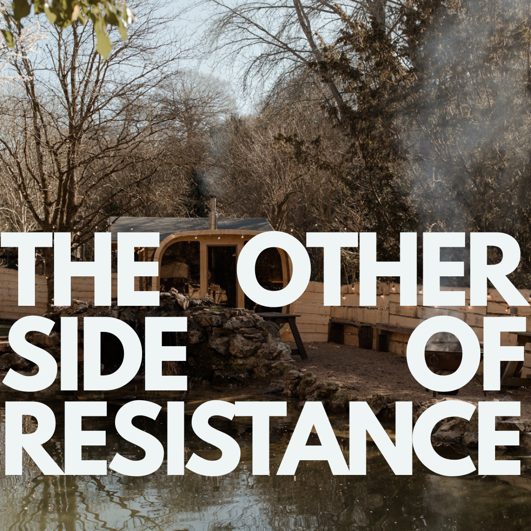 The other side of resistance: Sauna, cold dip, journal.