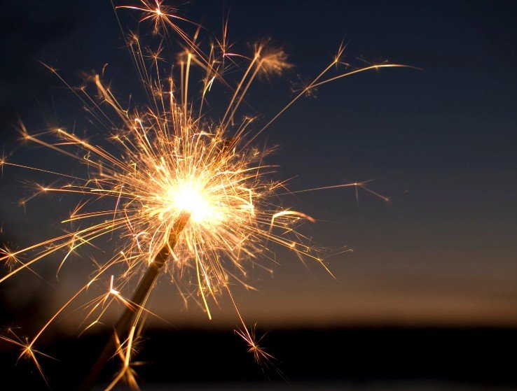 A sparkler