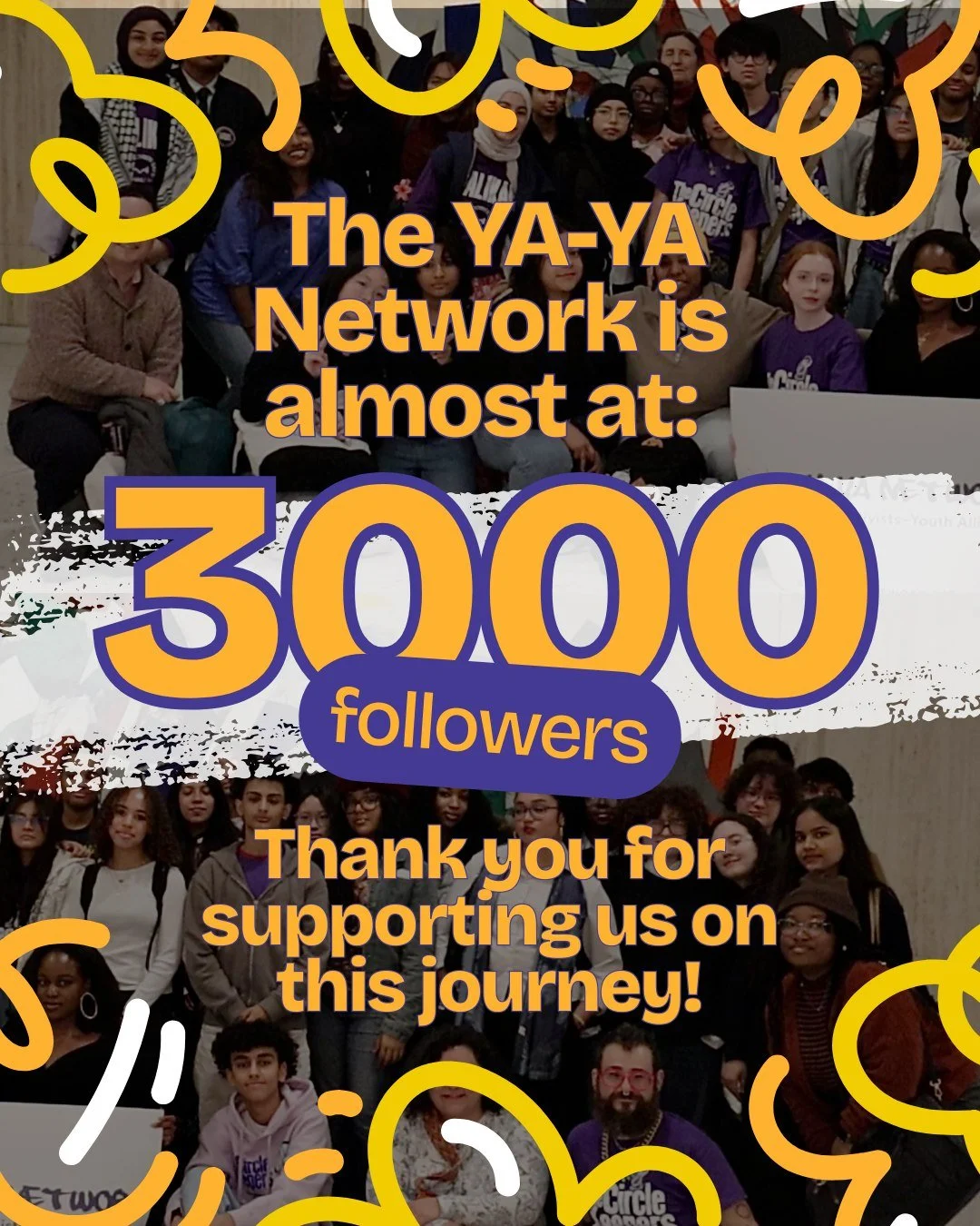our IG has been BLOWING up, all thanks to you! our YA-YAs appreciate every like, comment, follow, and donation sent our way. 

we're 45 followers away from hitting 3k, and we'd love to see all 2.9k of you so far to hit that SHARE button to help us ge