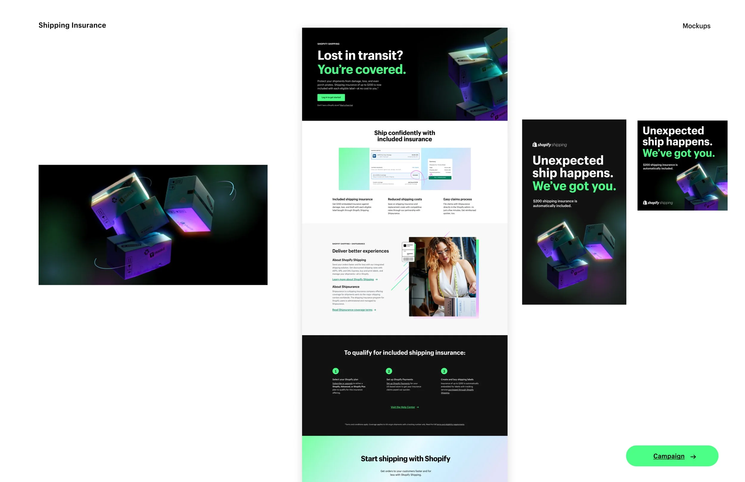 Shopify: Creative + marketing work