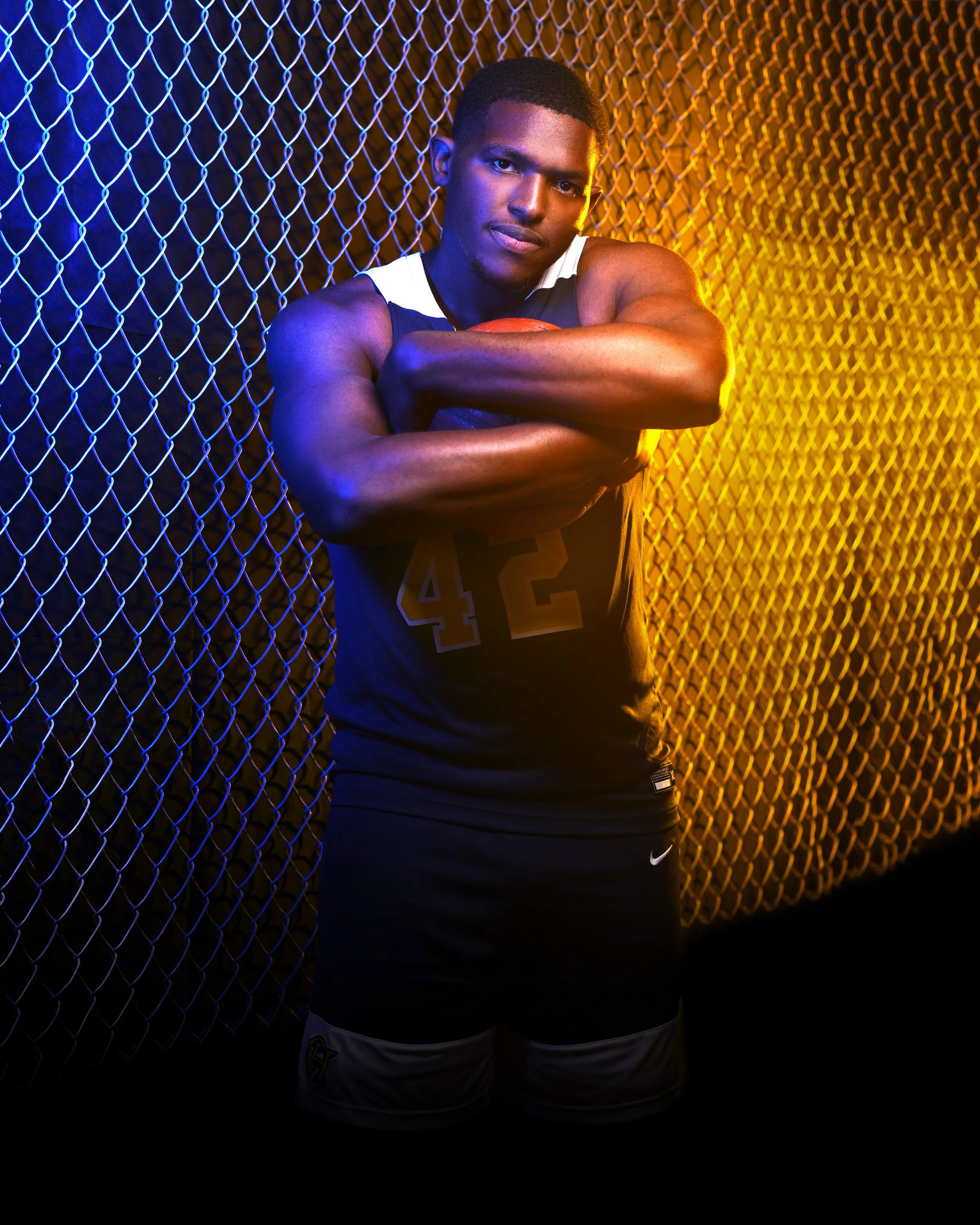 high school athlete portrait los angeles mediia day