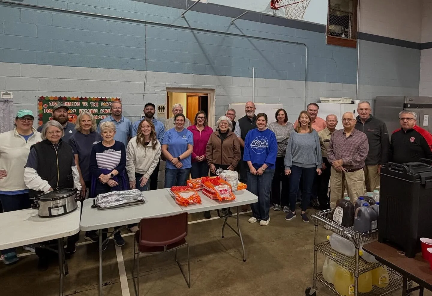 Our monthly Deacon meeting looked a little different tonight as we traded discussions about church business for serving dinner to 80 of our neighbors at Bethel Shelter.
