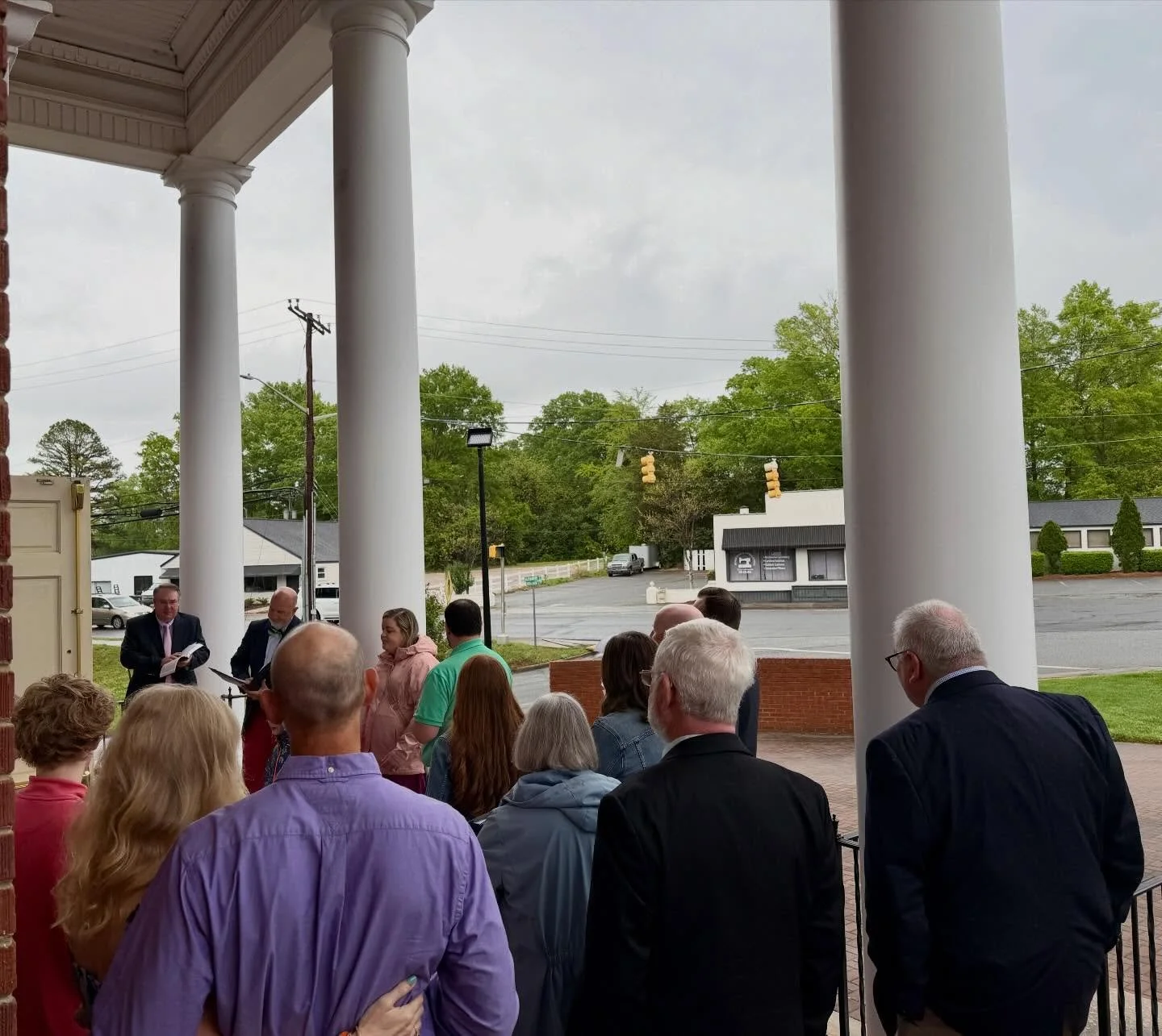 Alleluia! Christ is risen!
The Lord is risen indeed! Alleluia!

What a beautiful Easter Sunday! We read the Easter story on the front steps, adorned the cross with flowers (a special thanks to those who braved the rain to continue this special tradit