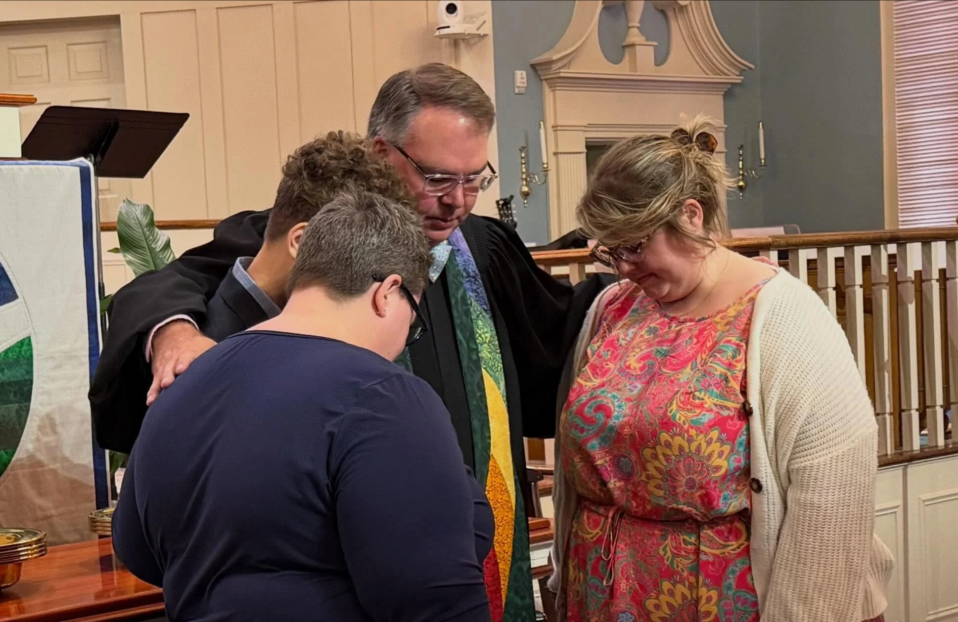 What a joy it was to welcome these three friends as members of OBC today!