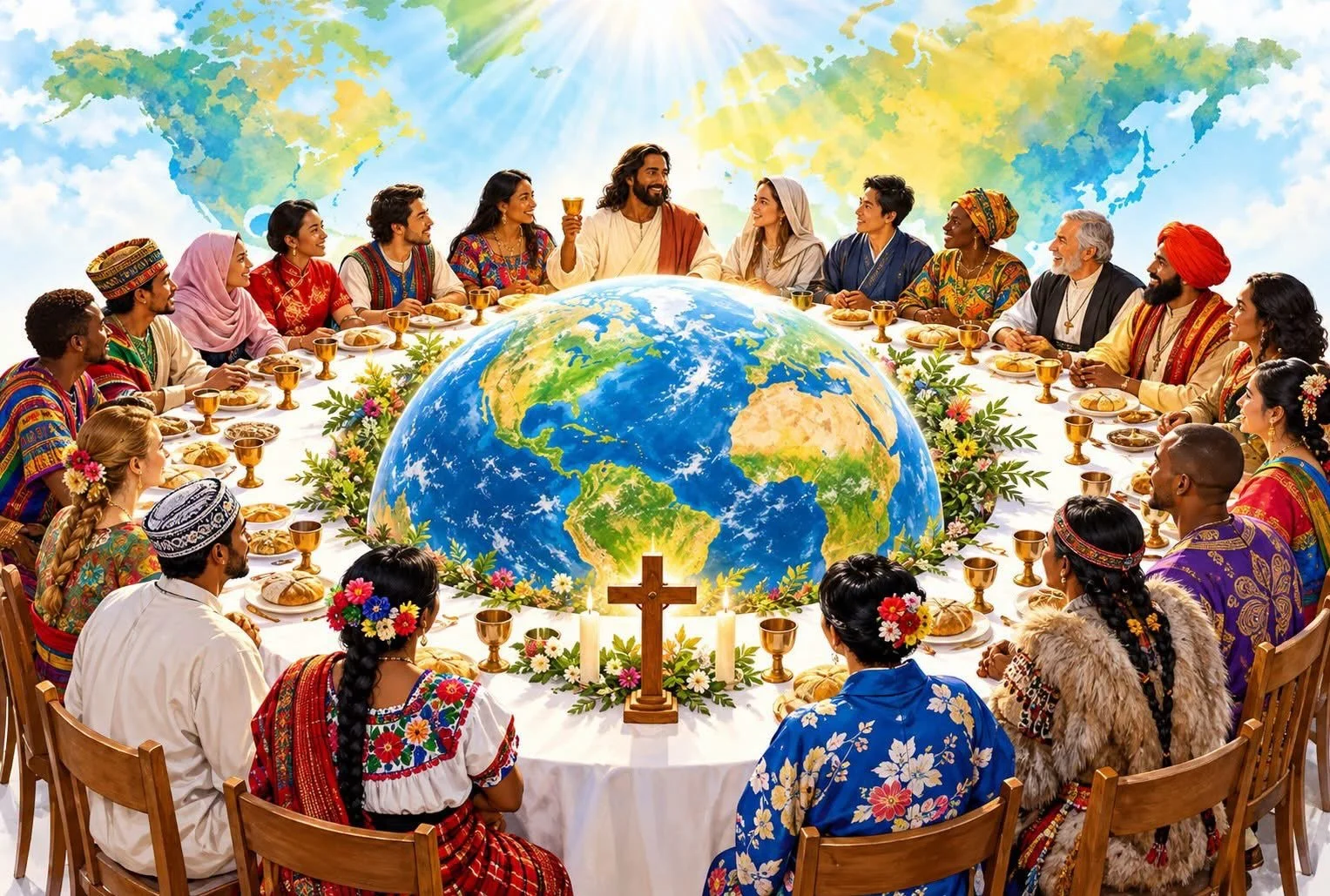 Picture a table so wide it stretches around the world.

This Sunday is World Communion Sunday, and everyone is invited to take a seat. Join us as we worship alongside brothers and sisters from every language, tribe, and nation, remembering that in Ch