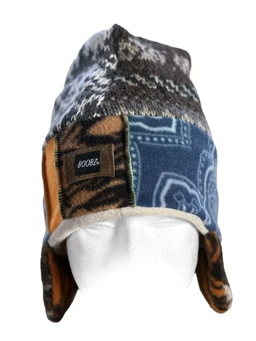 EARFLARP #16 (BLUE BROWN PATTERN MIX)