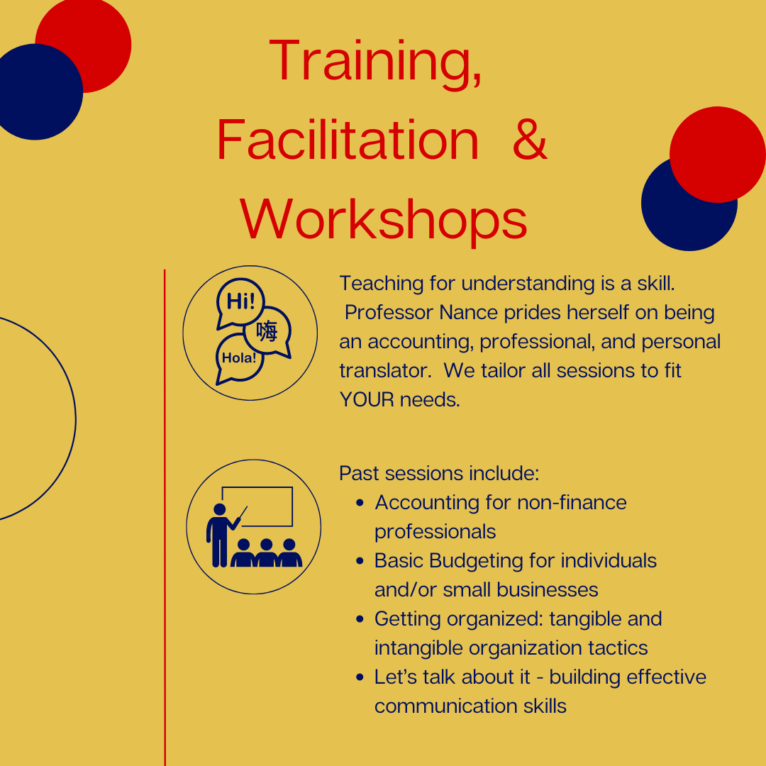 Ways to Work with Professor Nance