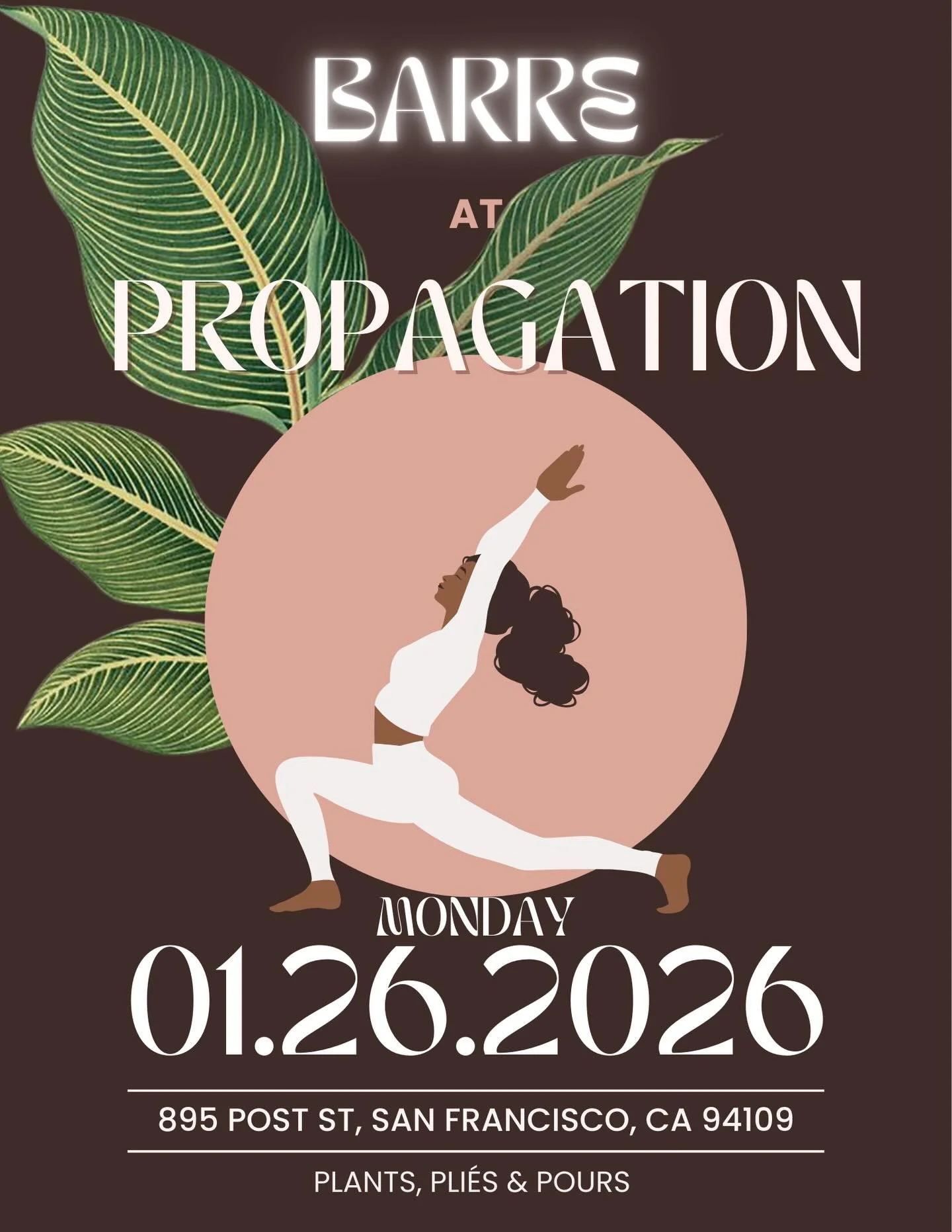 ✨ Barre at Propagation ✨

We&rsquo;re honored to welcome Sarah Oberndorf &mdash; National Trainer &amp; SF Lead Instructor from BODYROK &mdash; for a special 45-minute barre workout + happy hour at Propagation.

Barre blends ballet, yoga, and Pilates