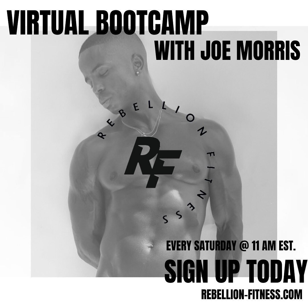 BOOTCAMP IS BACK!!!
Rebellion Fitness by Joe Morris 💪🏾💪🏾💪🏾 &mdash;&mdash;&mdash;&mdash;&mdash;&mdash;&mdash;&mdash;&mdash;&mdash;&mdash;&mdash;&mdash;-🗣Do you accept the challenge ?! A total body workout which targets major muscle groups of th