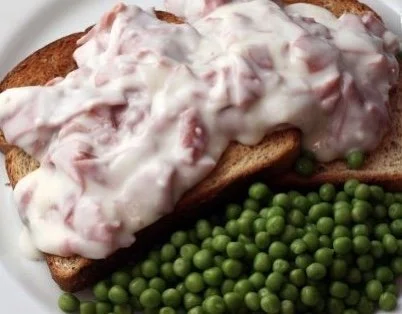 Creamed Chipped Beef on Toast – Also known fondly as “Shit on a Shingle,”