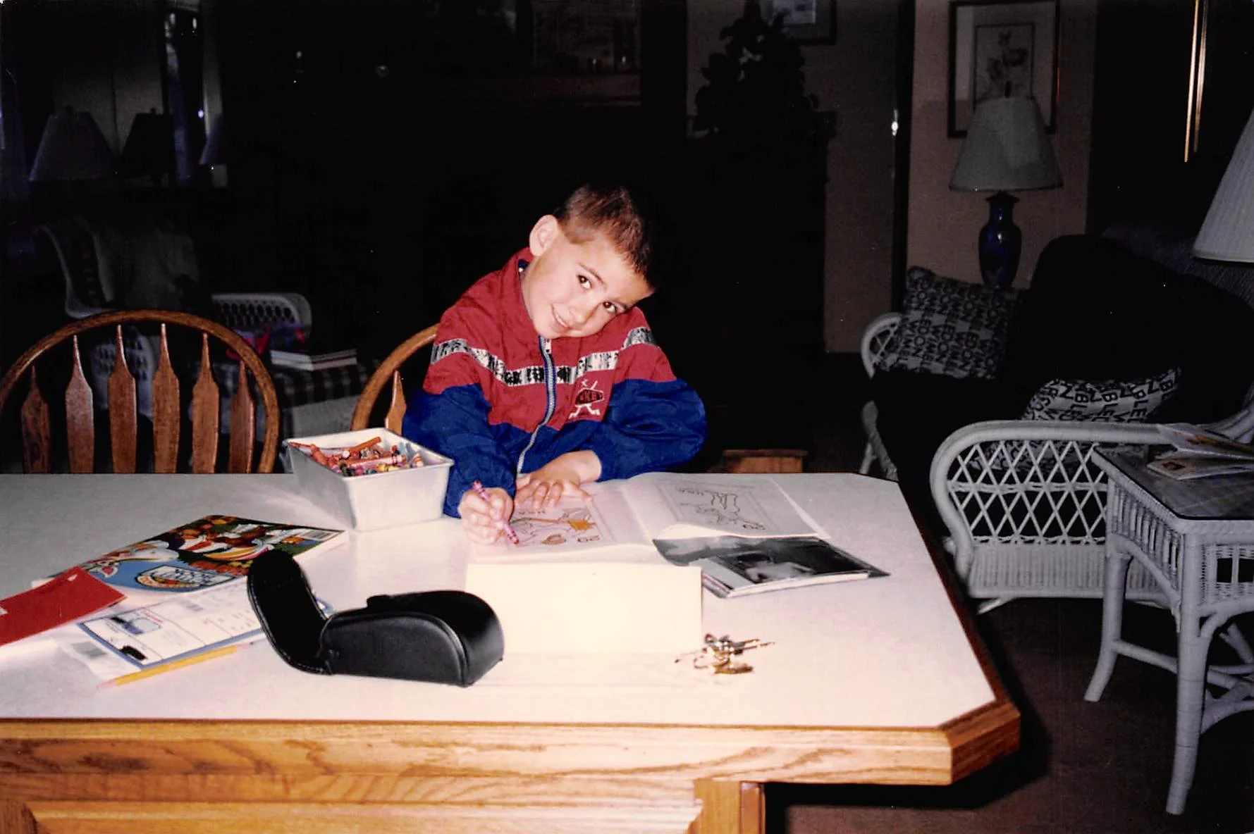 Child writing