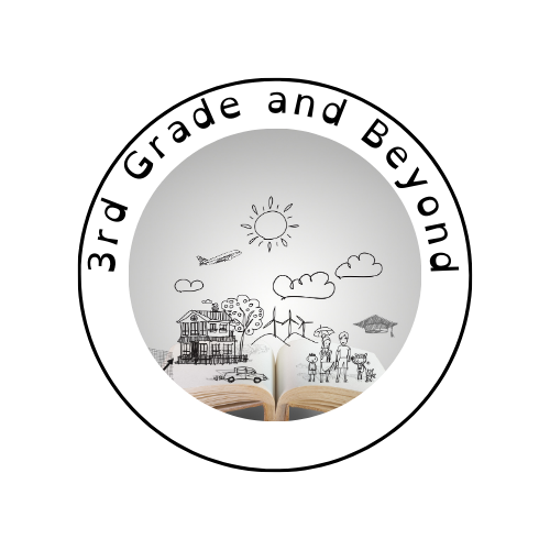 Open book with doodles of a cityscape, trees, houses, wind turbines, airplane, sun, and clouds emerging from its pages.
