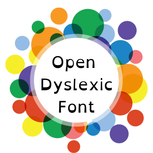 Colorful circles arranged in a circular pattern with a central empty space