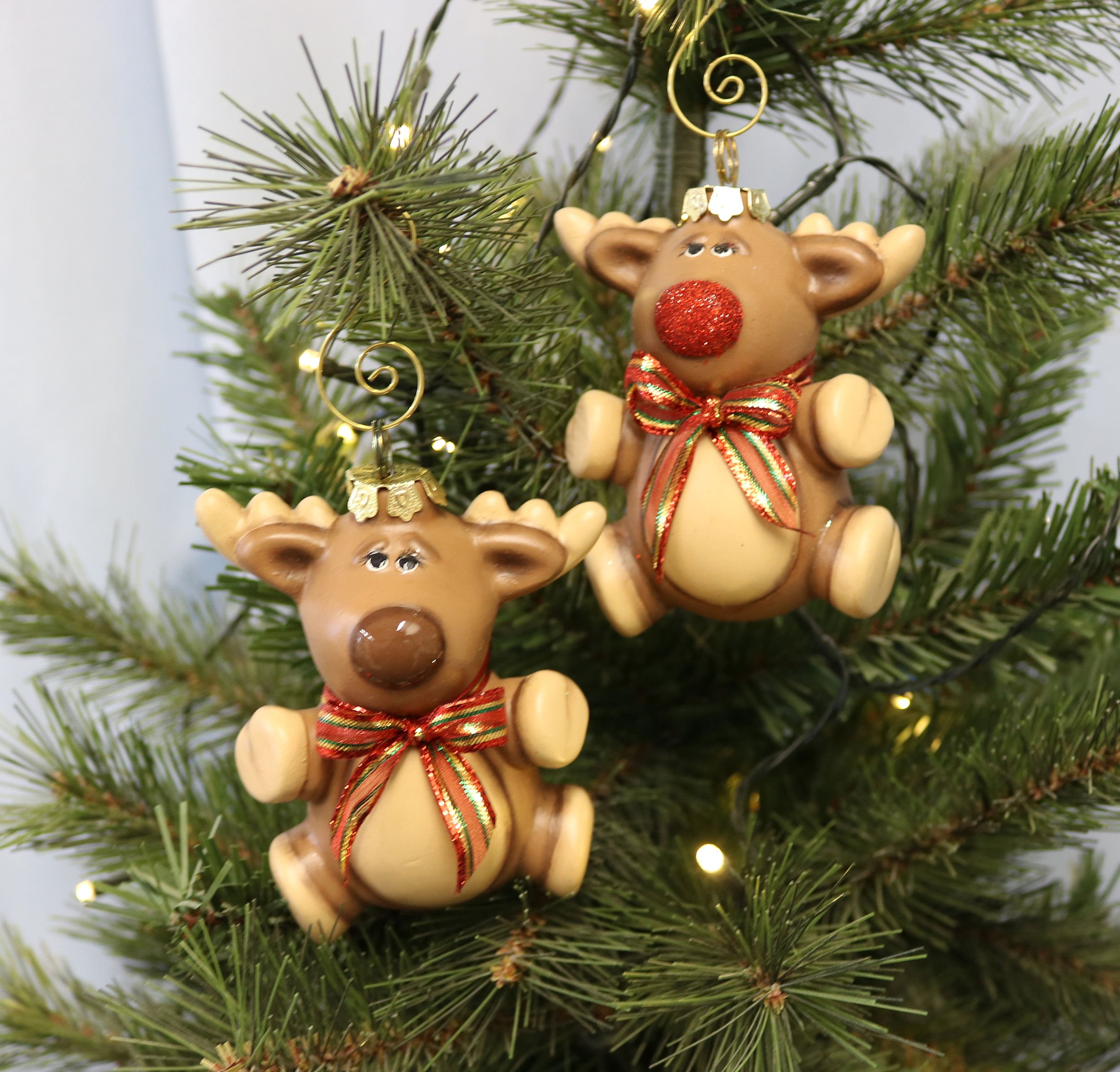 Ceramic Reindeer Ornament