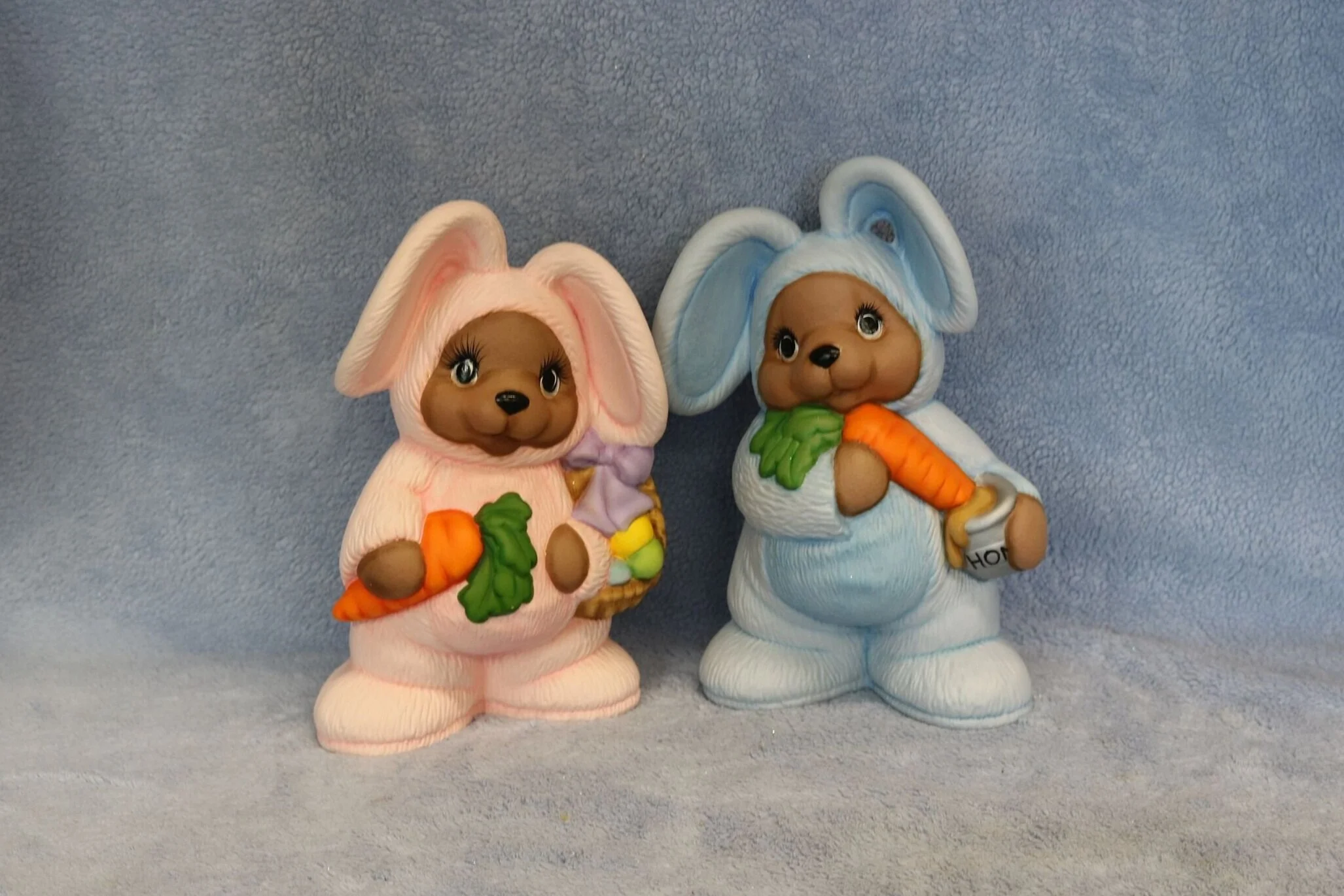 Ceramic Bears in Bunny Costumes