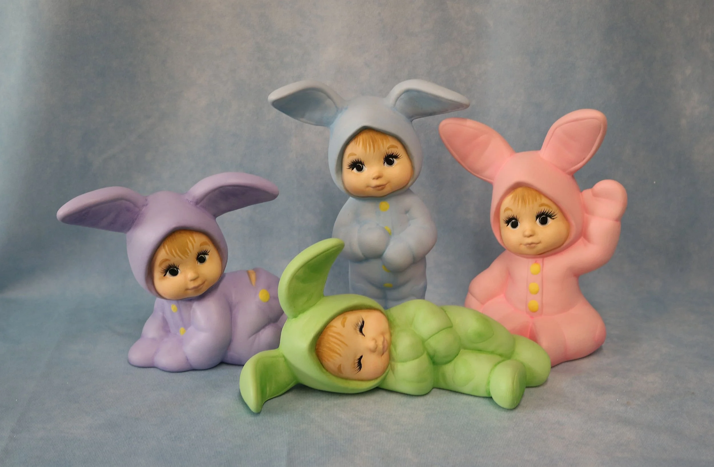 Sweet Tots in Bunny Suits