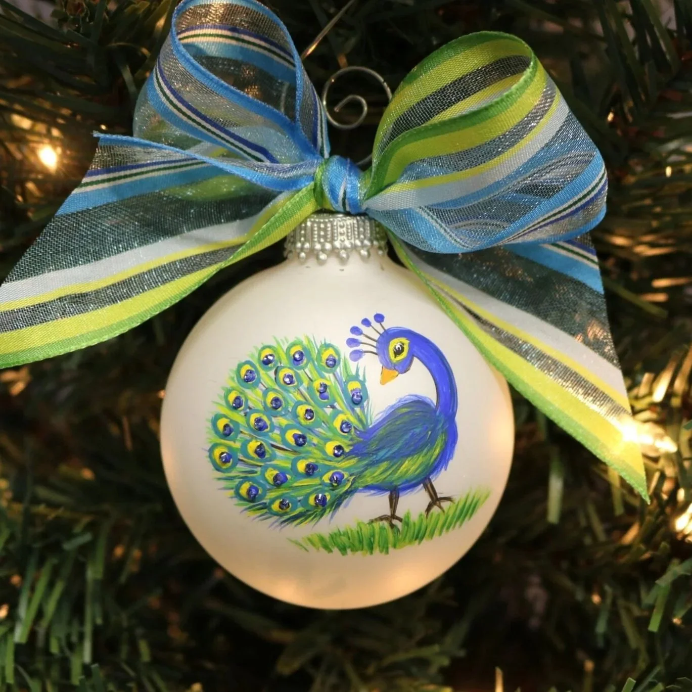 Peacock Personalized Ornament