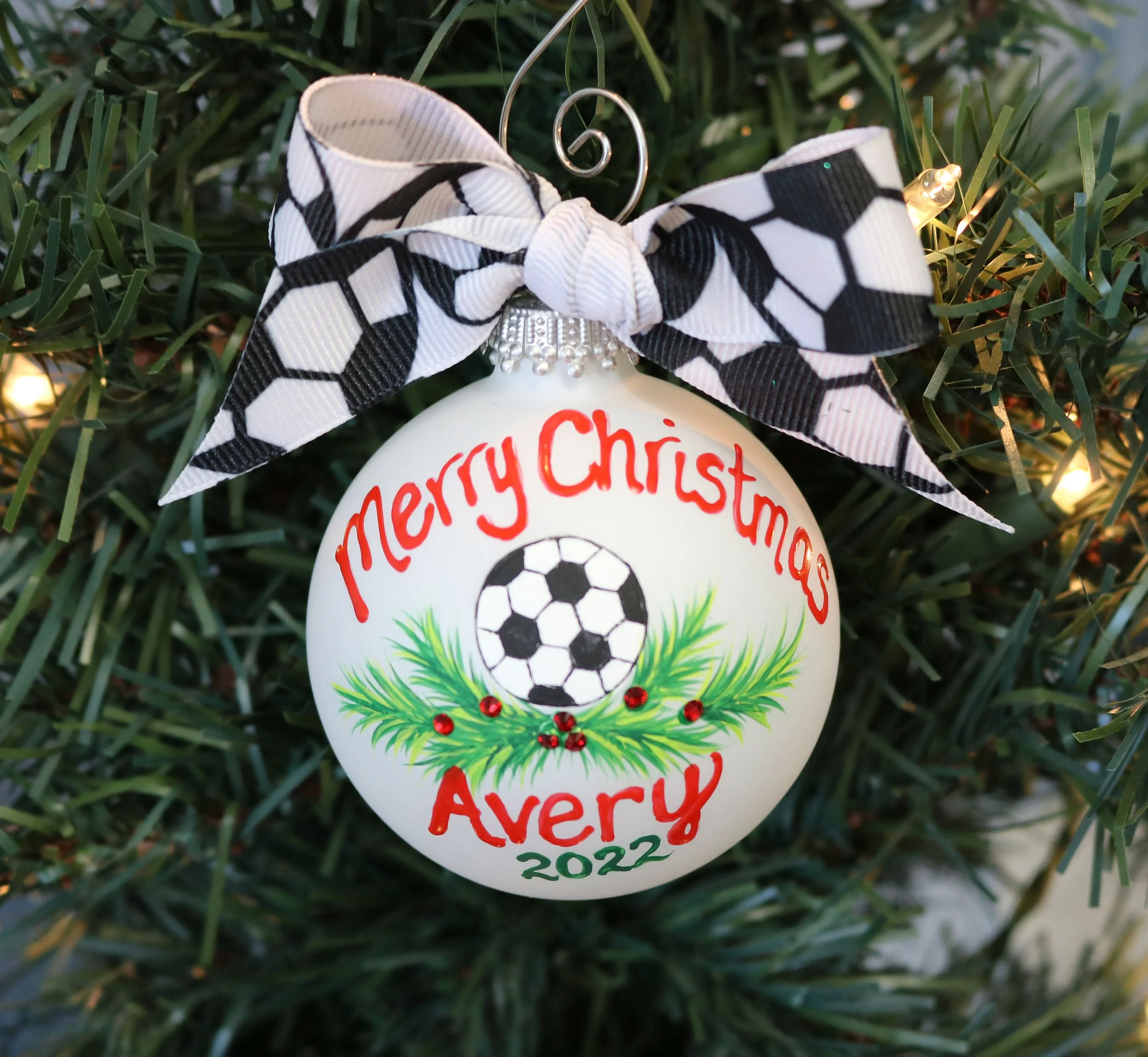 Personalized Soccer Ornament